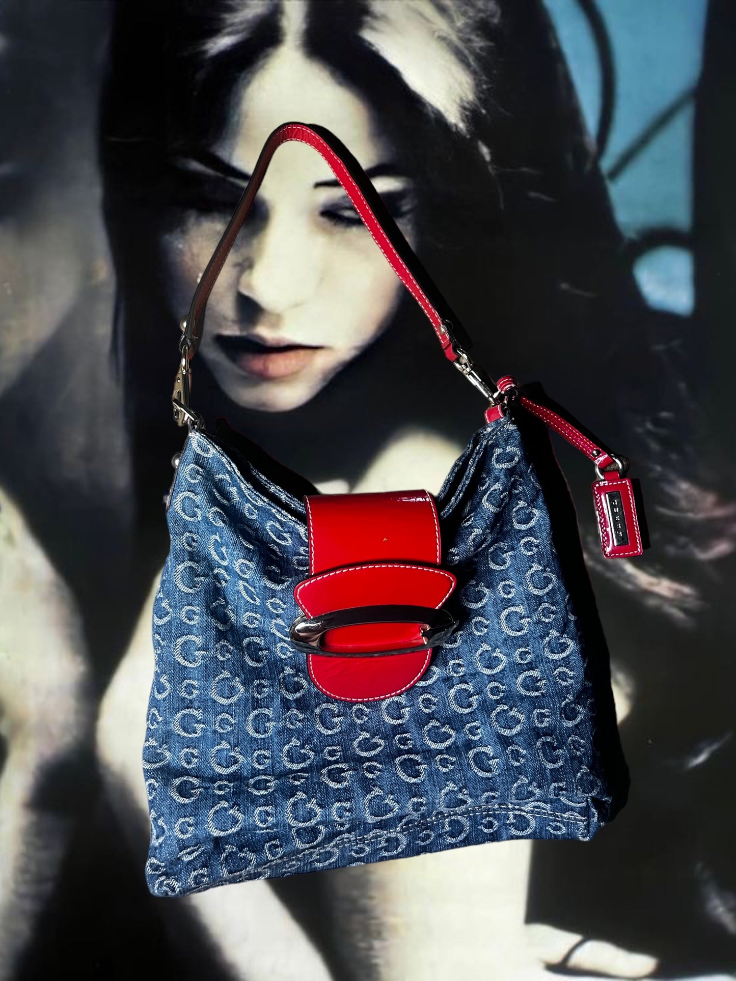 Guess Denim Handbag #2340