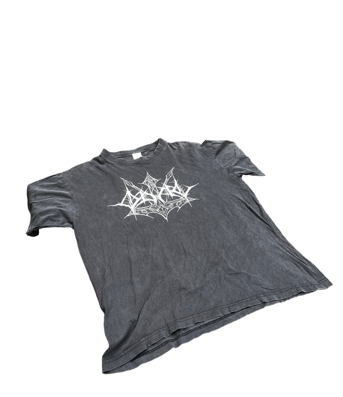 Grey Cotton Cyber Tee L #5332