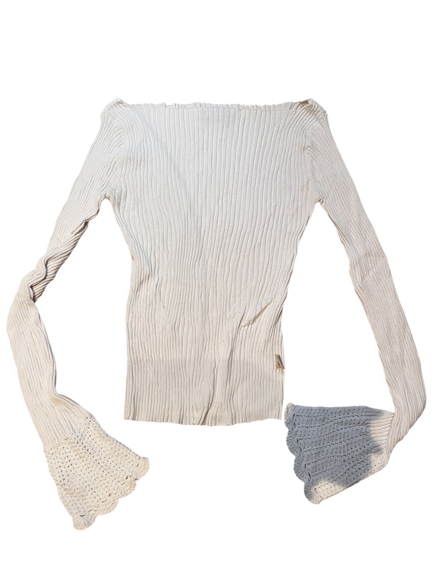 Marlboro Classics Ribbed Off-Shoulder Knit Top #11824