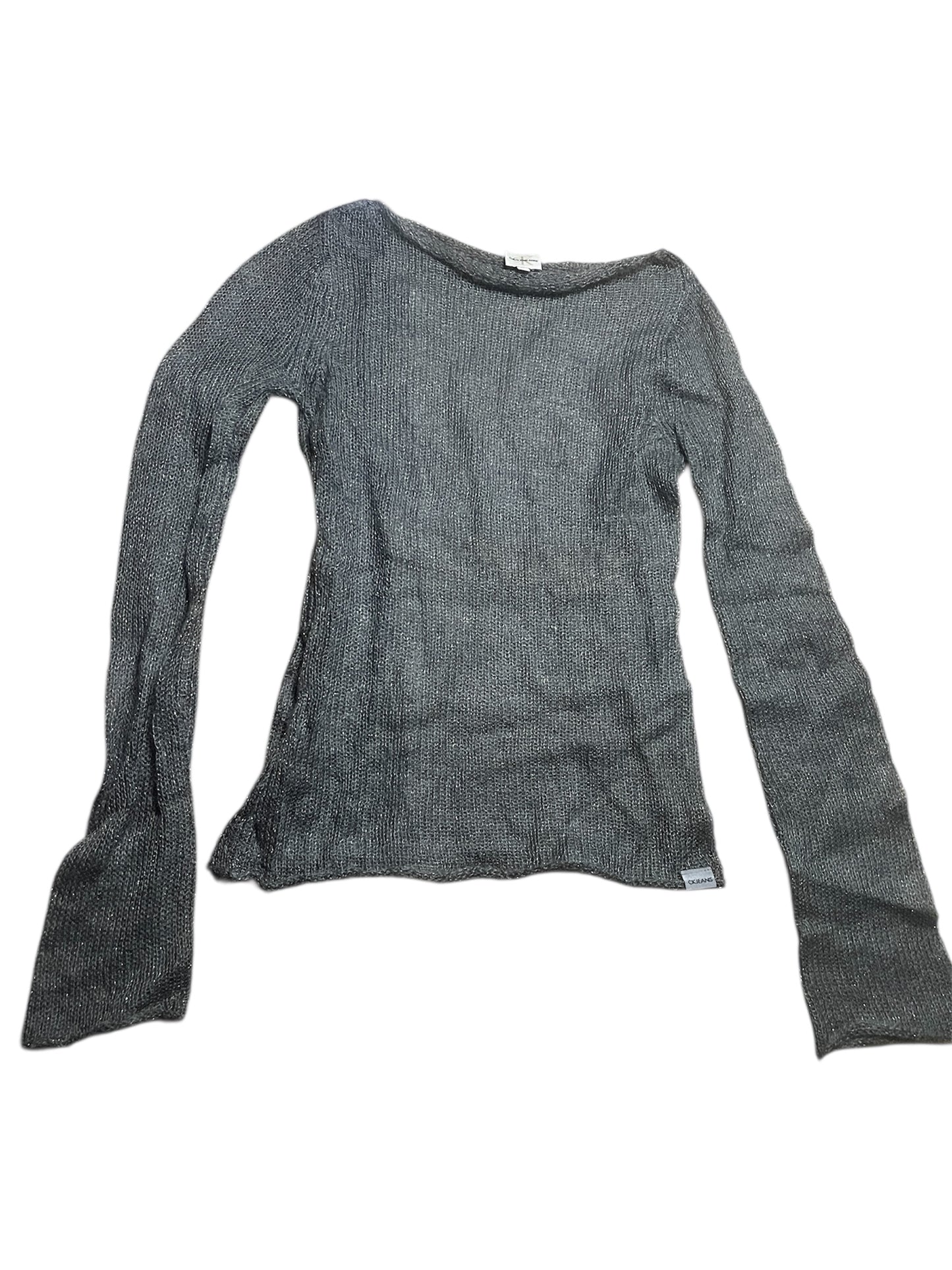 Calvin Klein Sheer Knit Top #12021