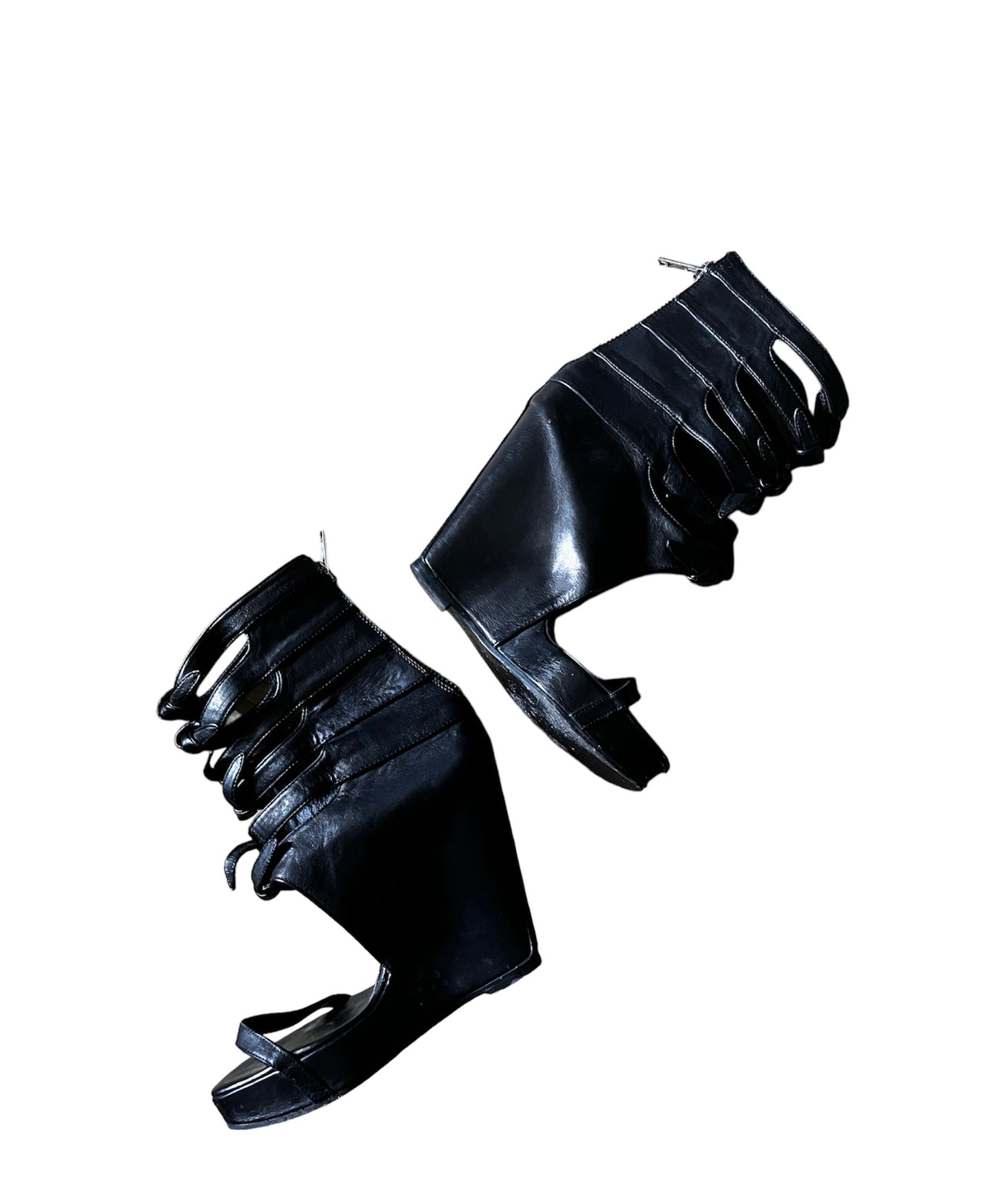 Rick Owens S2011 Runway Gladiator Leather wedges 38 #5387