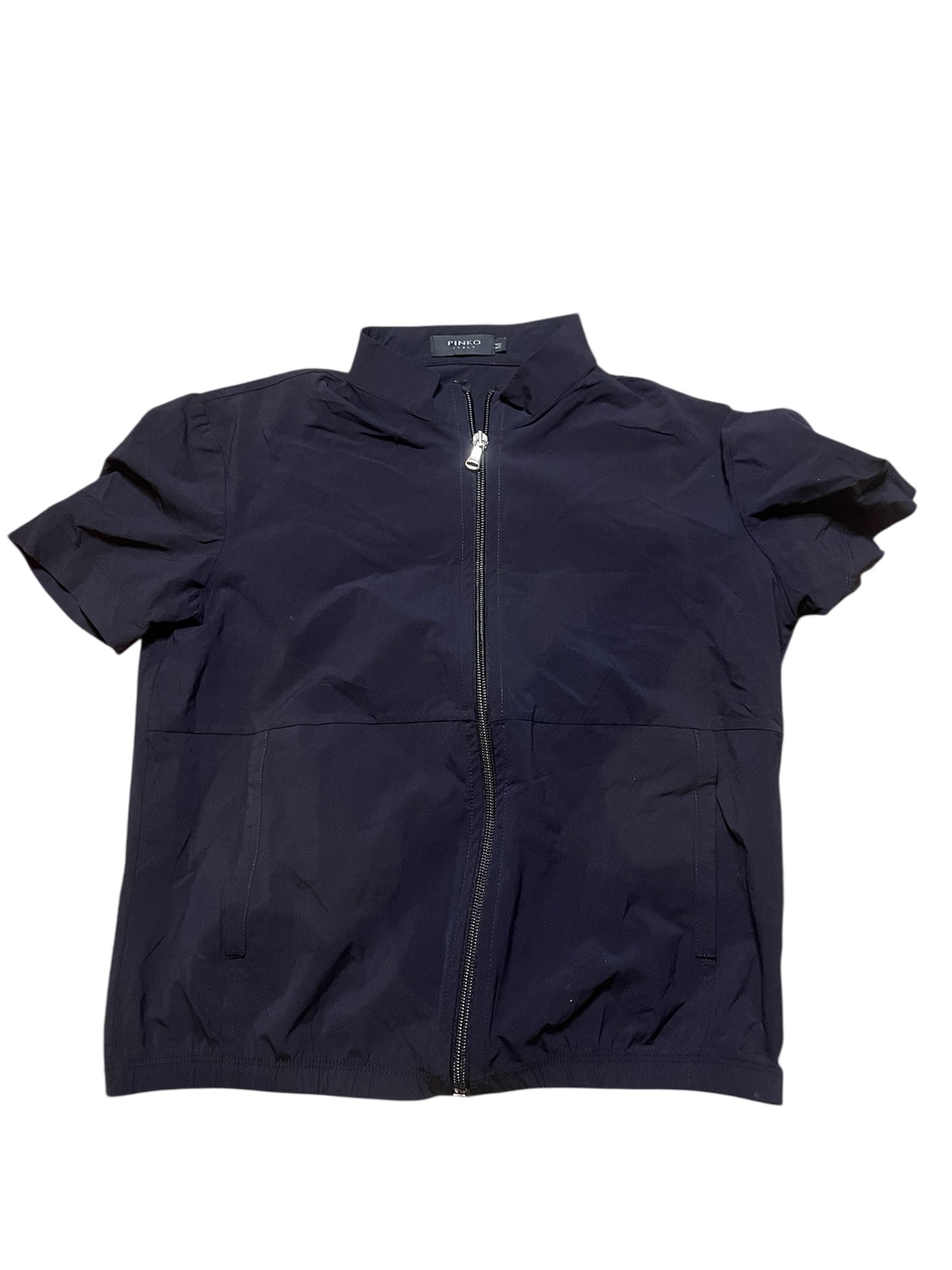 Navy short-sleeve zip jacket by Pinko #11275