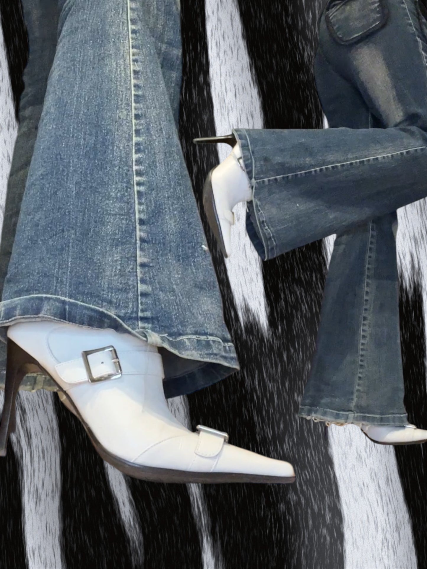 Buckle Stiletto Boots #5659