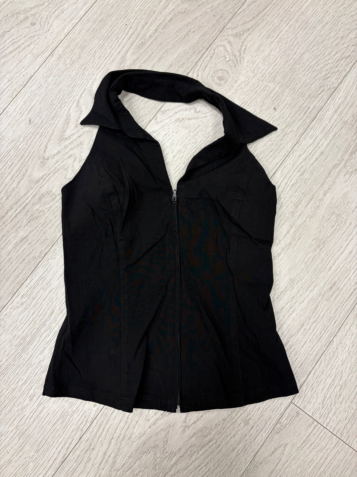 Vintage Pimkie Zip-Up Halter Top #13342