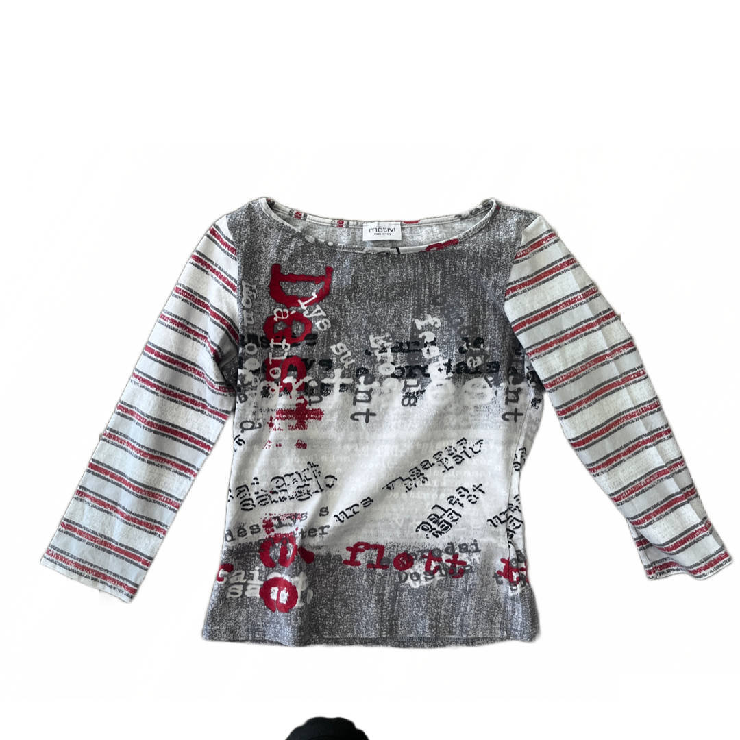 Graphic Cotton Longsleeve S #4748