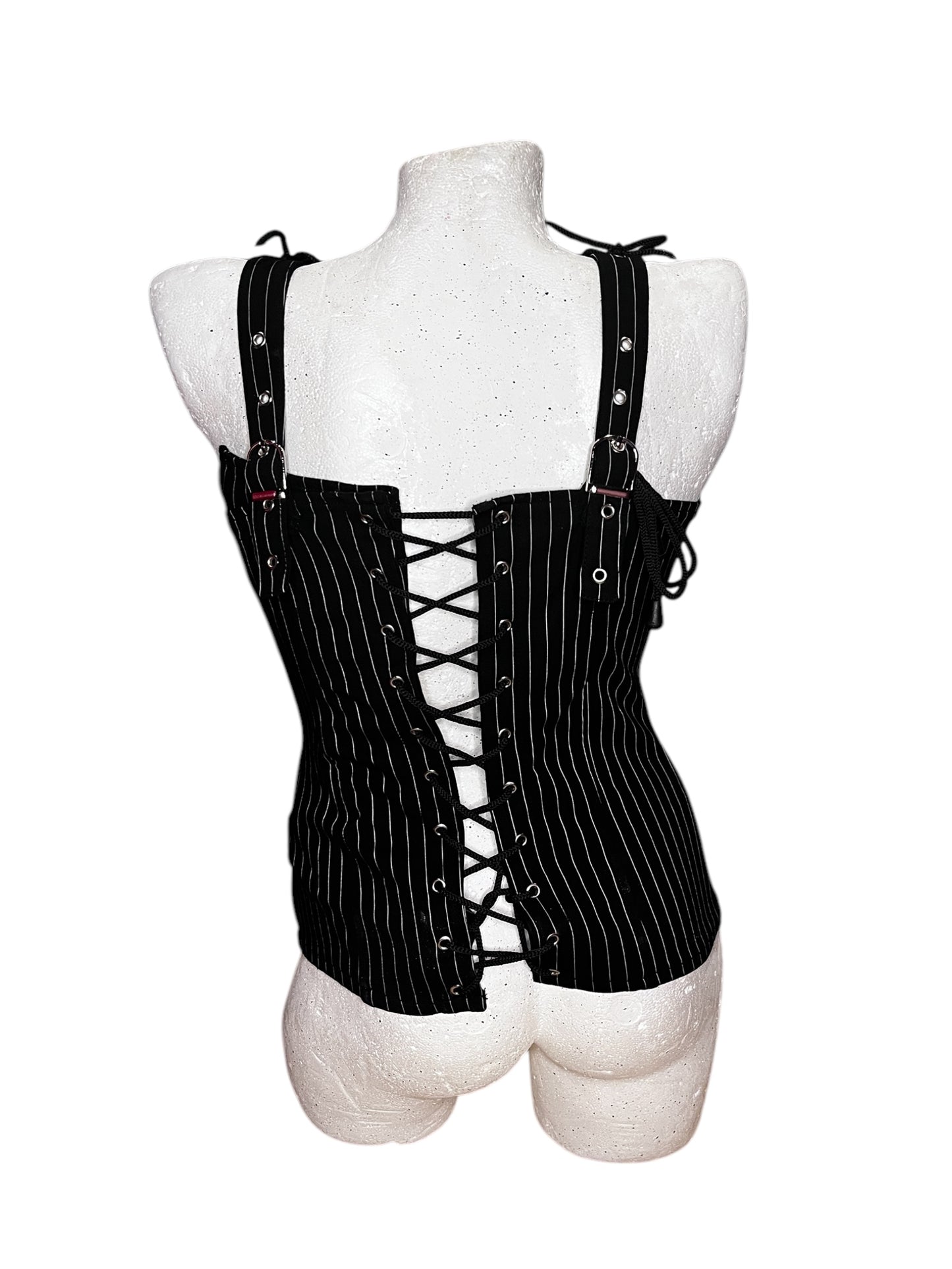 Gothicana Pinstripe Corset Top #7175