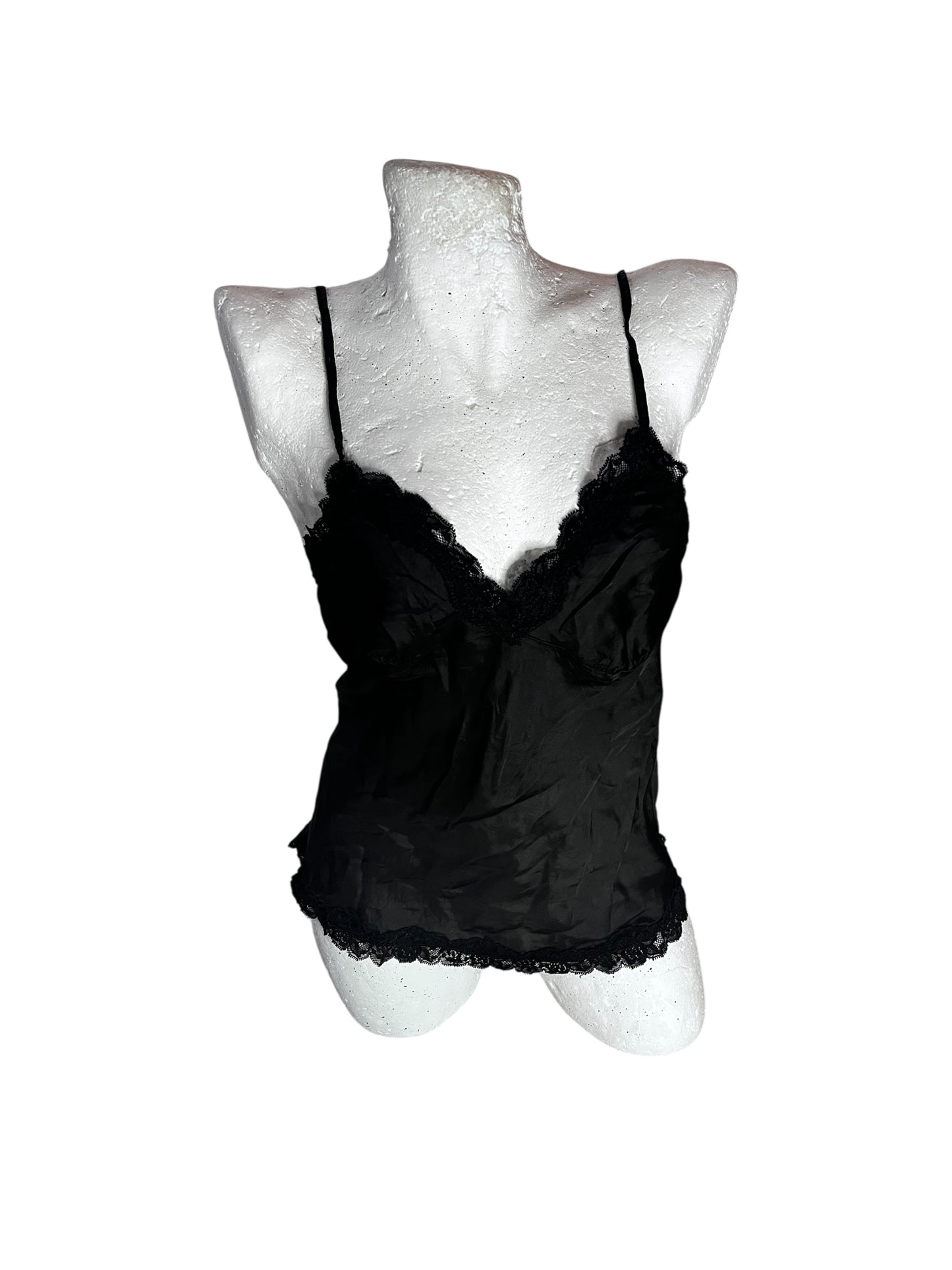 Black Lace Trim Camisole #9210