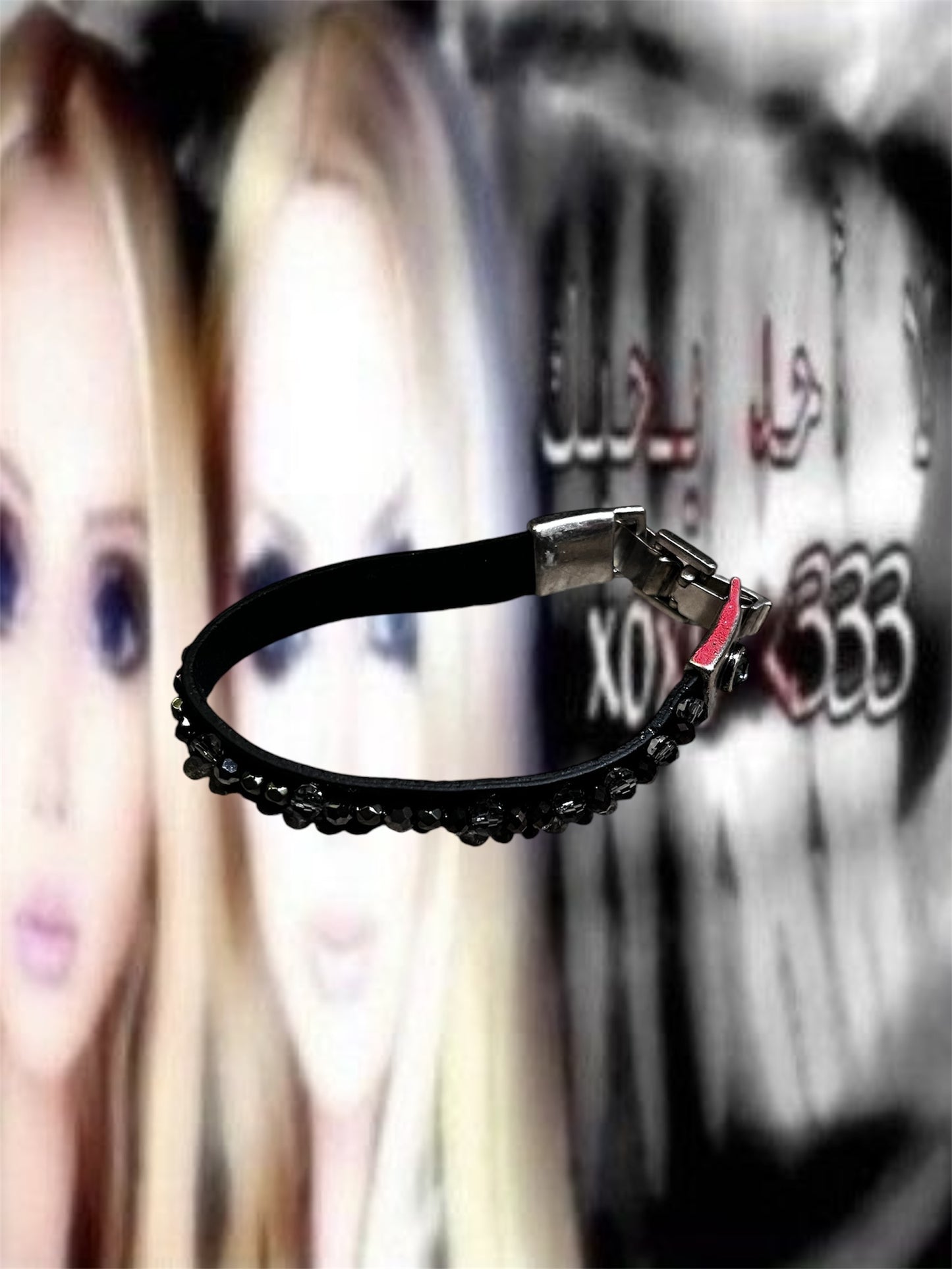 Beaded Bracelet with Metal Clasp #6044