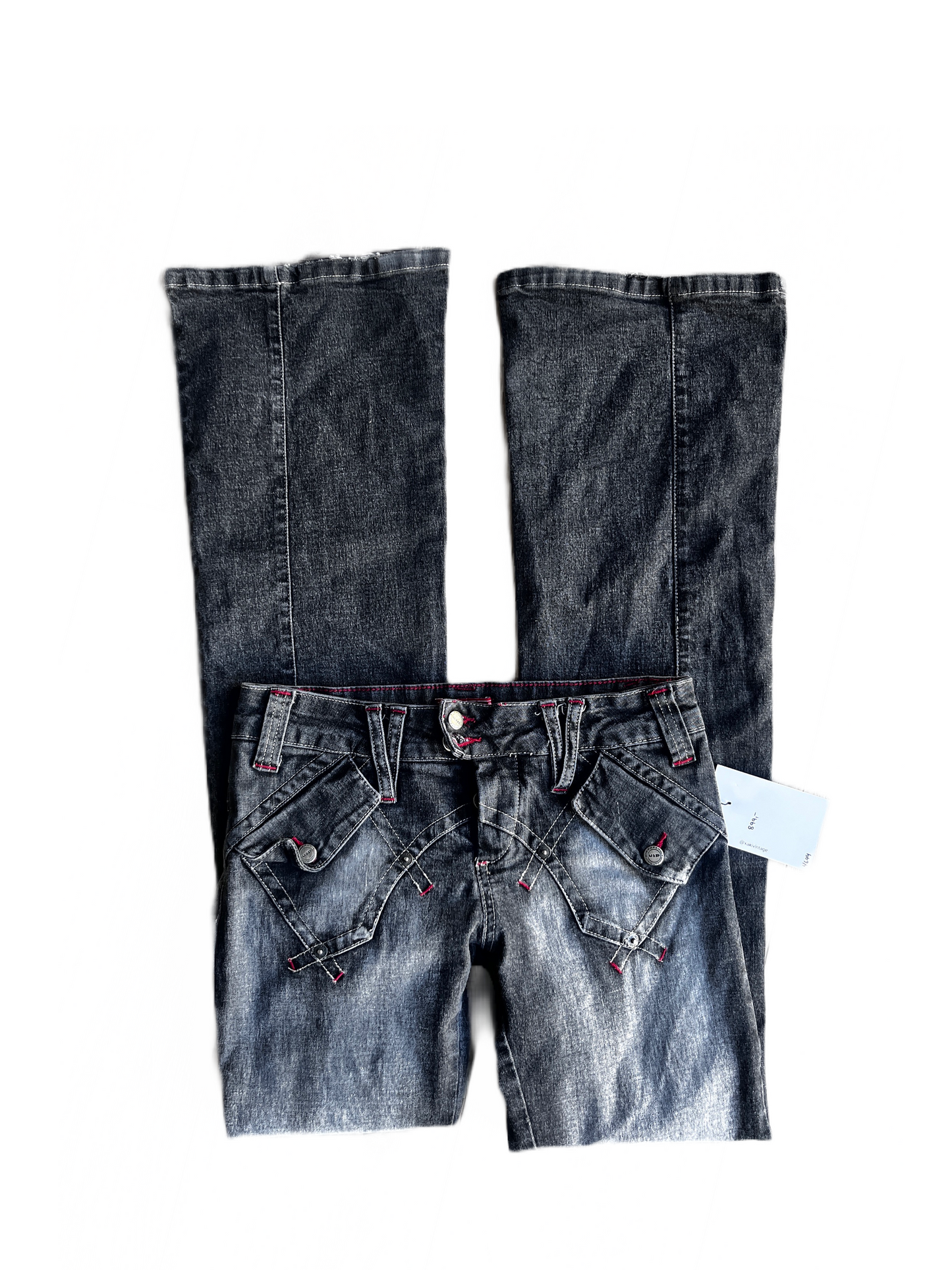 Low Waist Flare Jeans W26 #4644