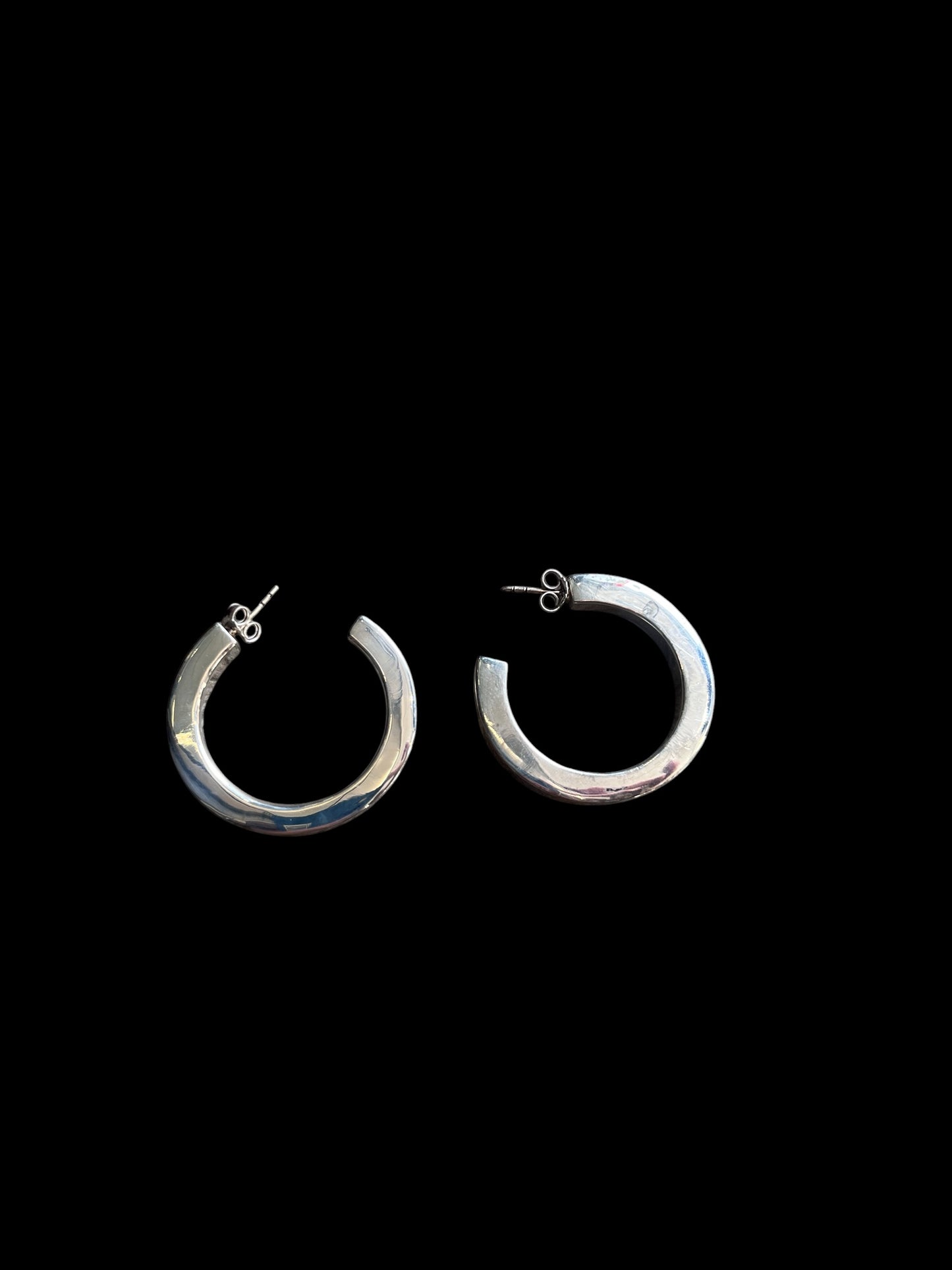 Stearling Silver Hoops #12453