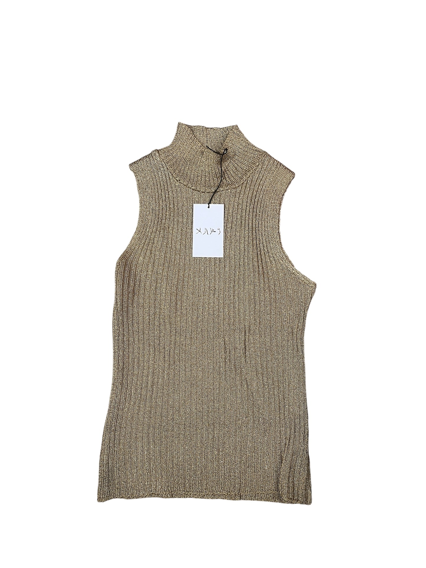 Champaigne Gold Turtleneck Top #11703