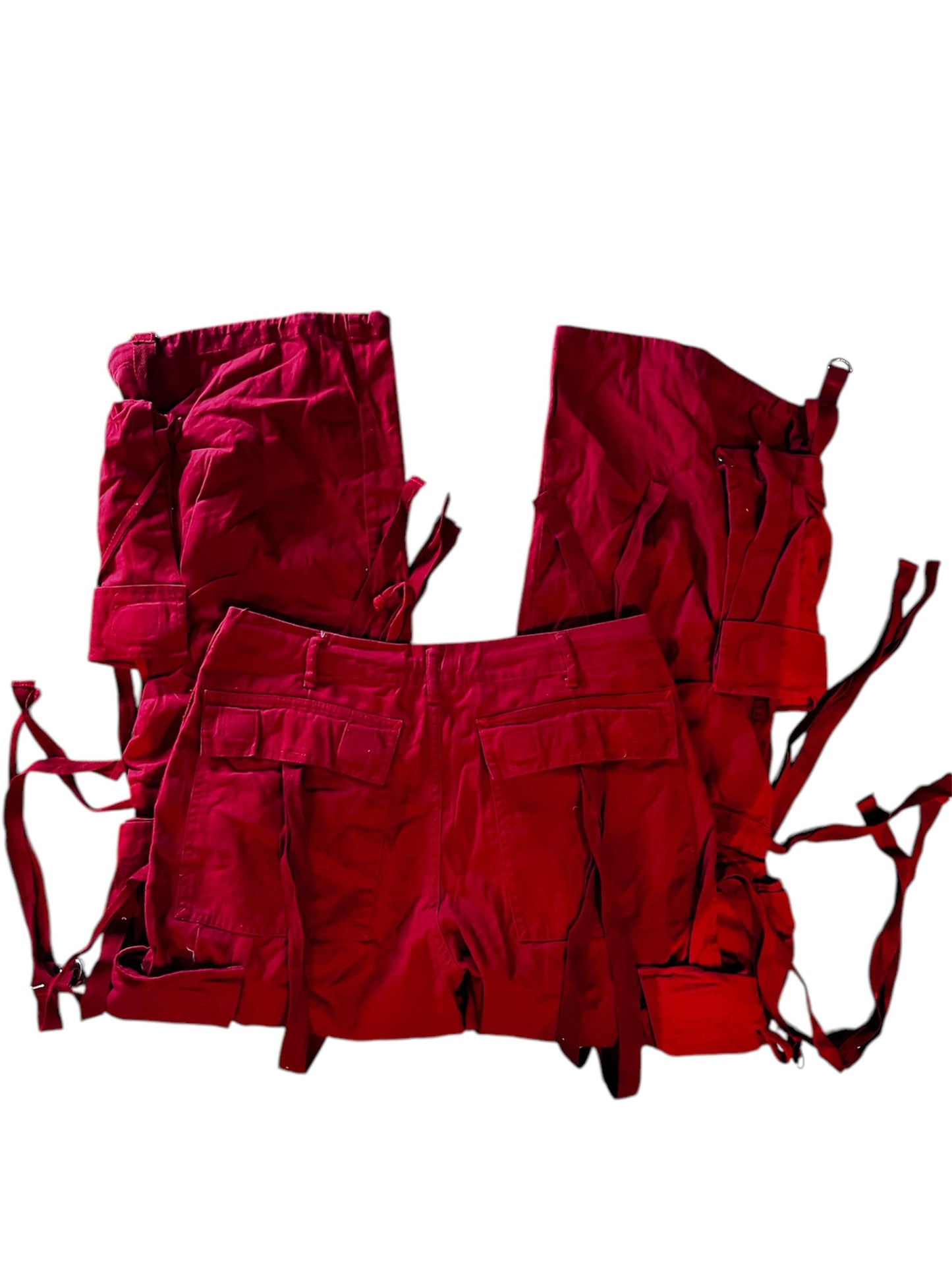 Onyx Red Baggy Pants #6278