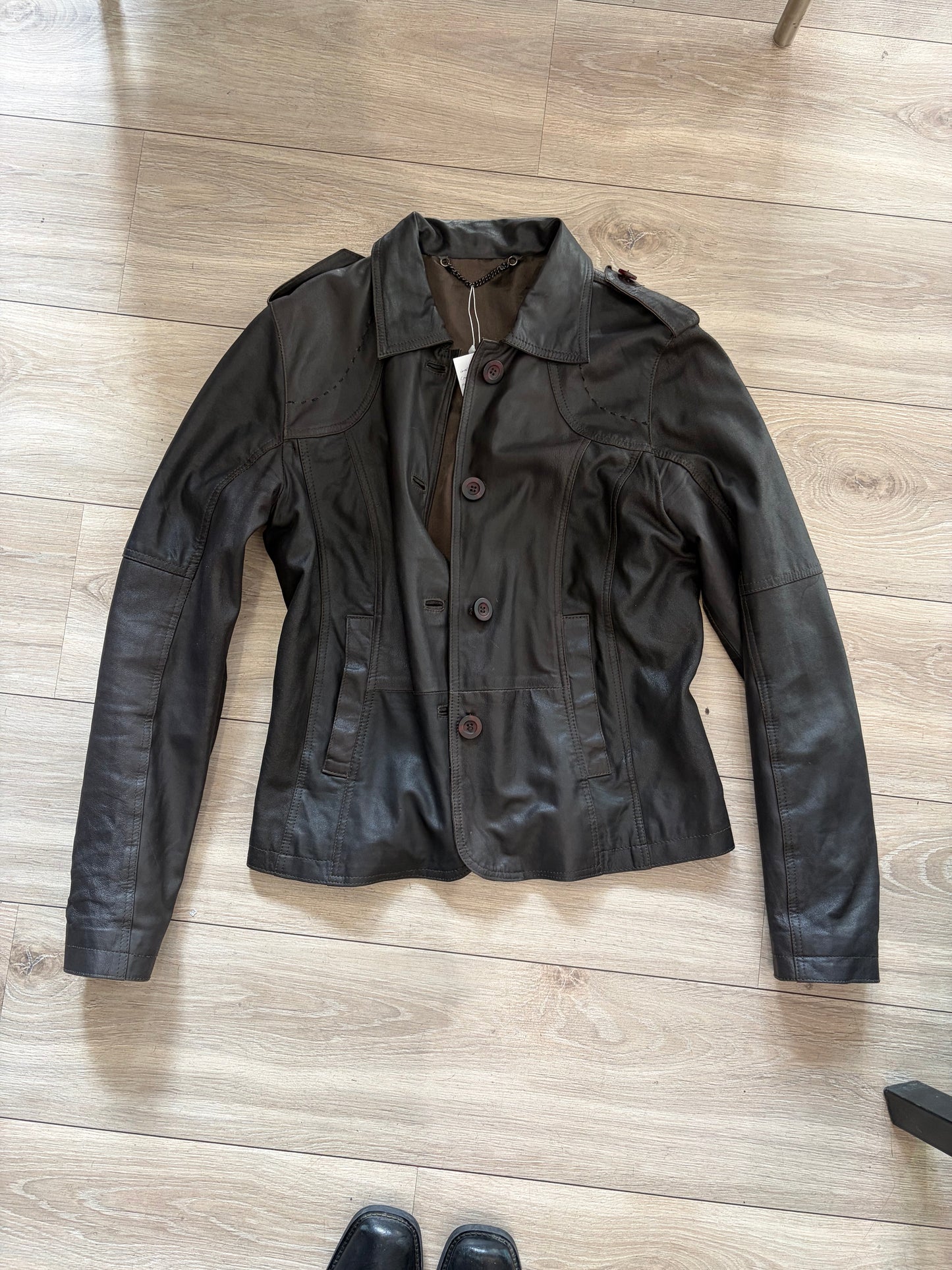 Vintage Lapo Gallery Leather Jacket #11187