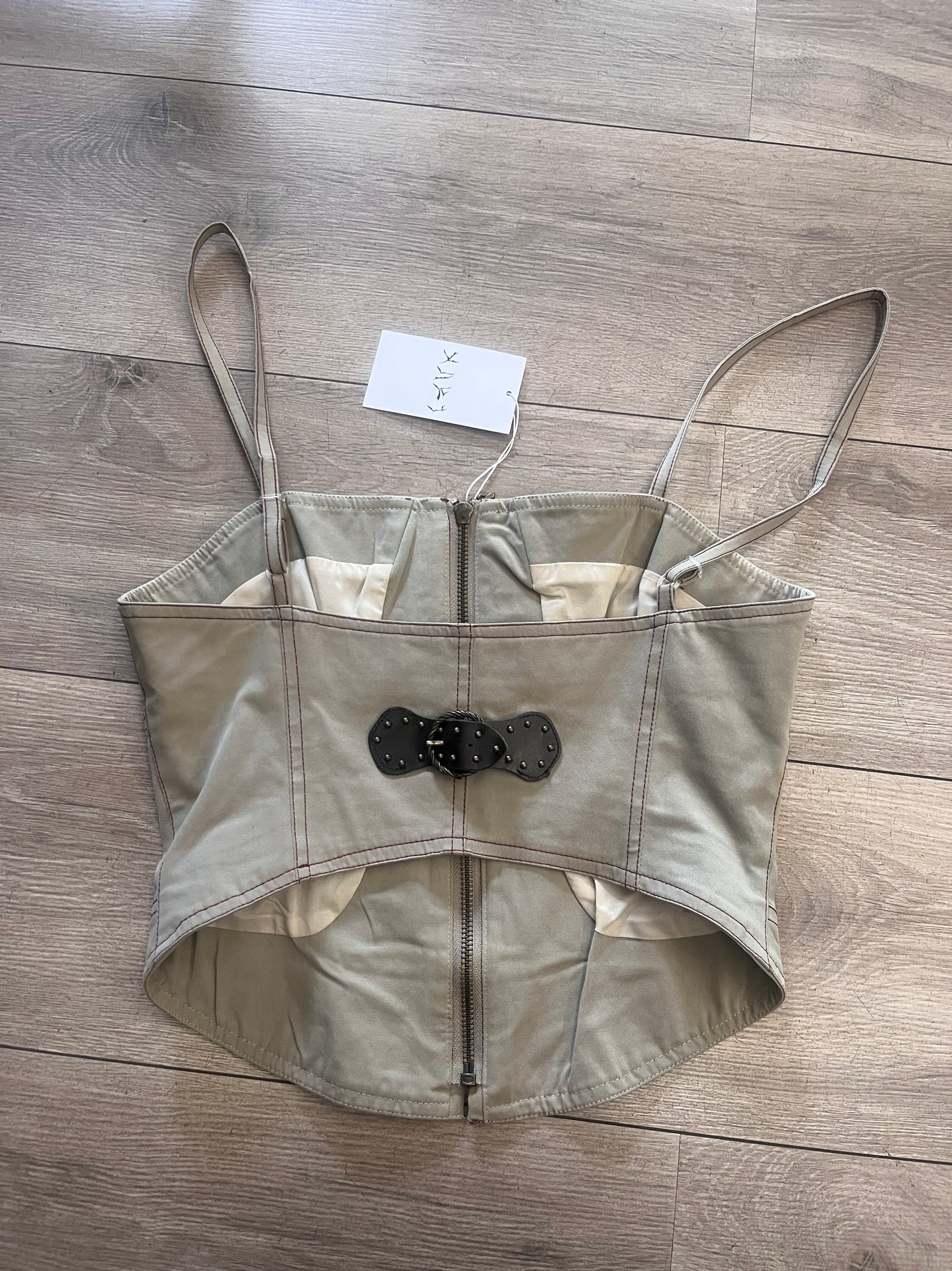 Archive Utility Corset Zip Top