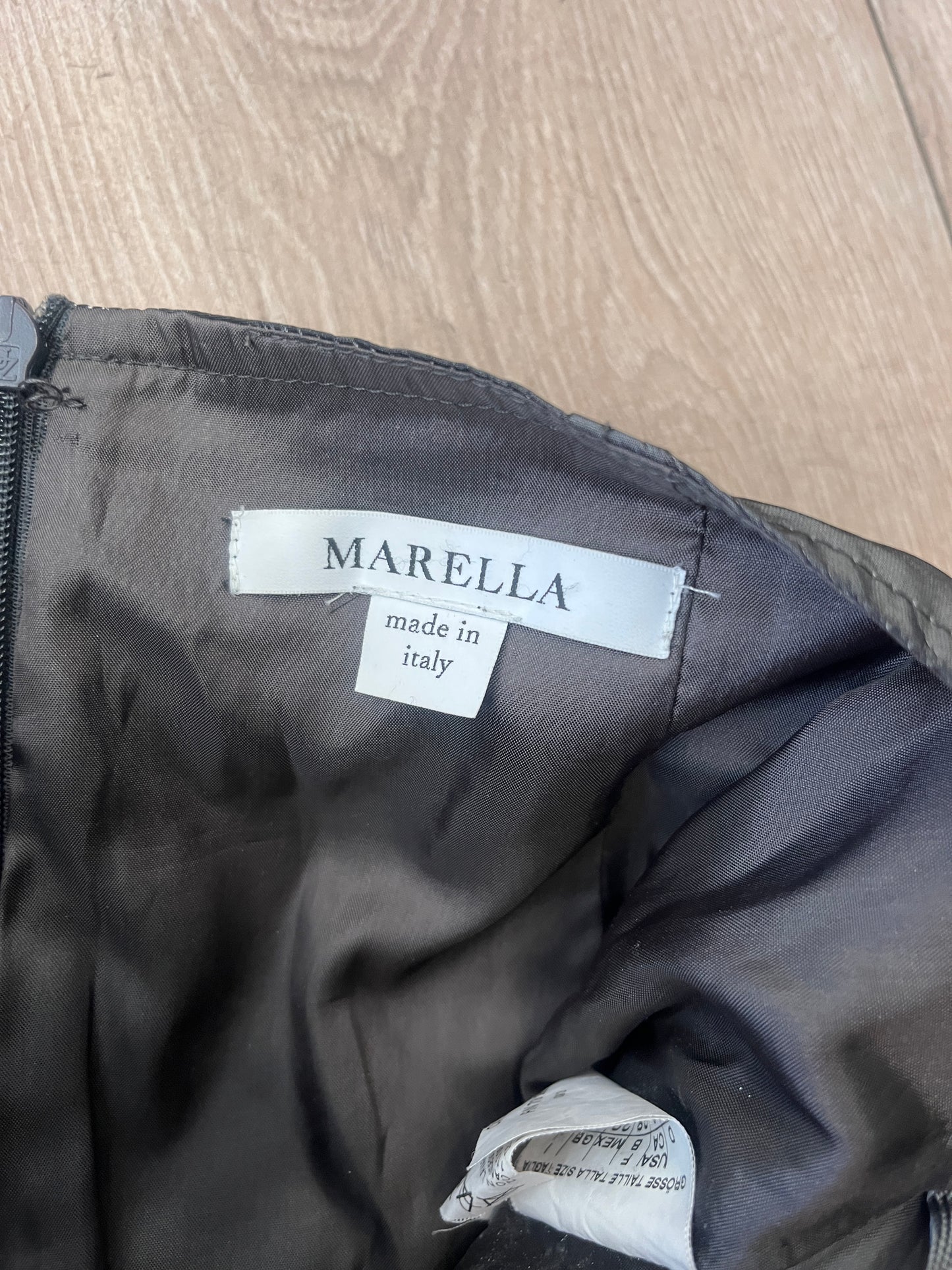 Marella Technical A-Line Belted Skirt #12915