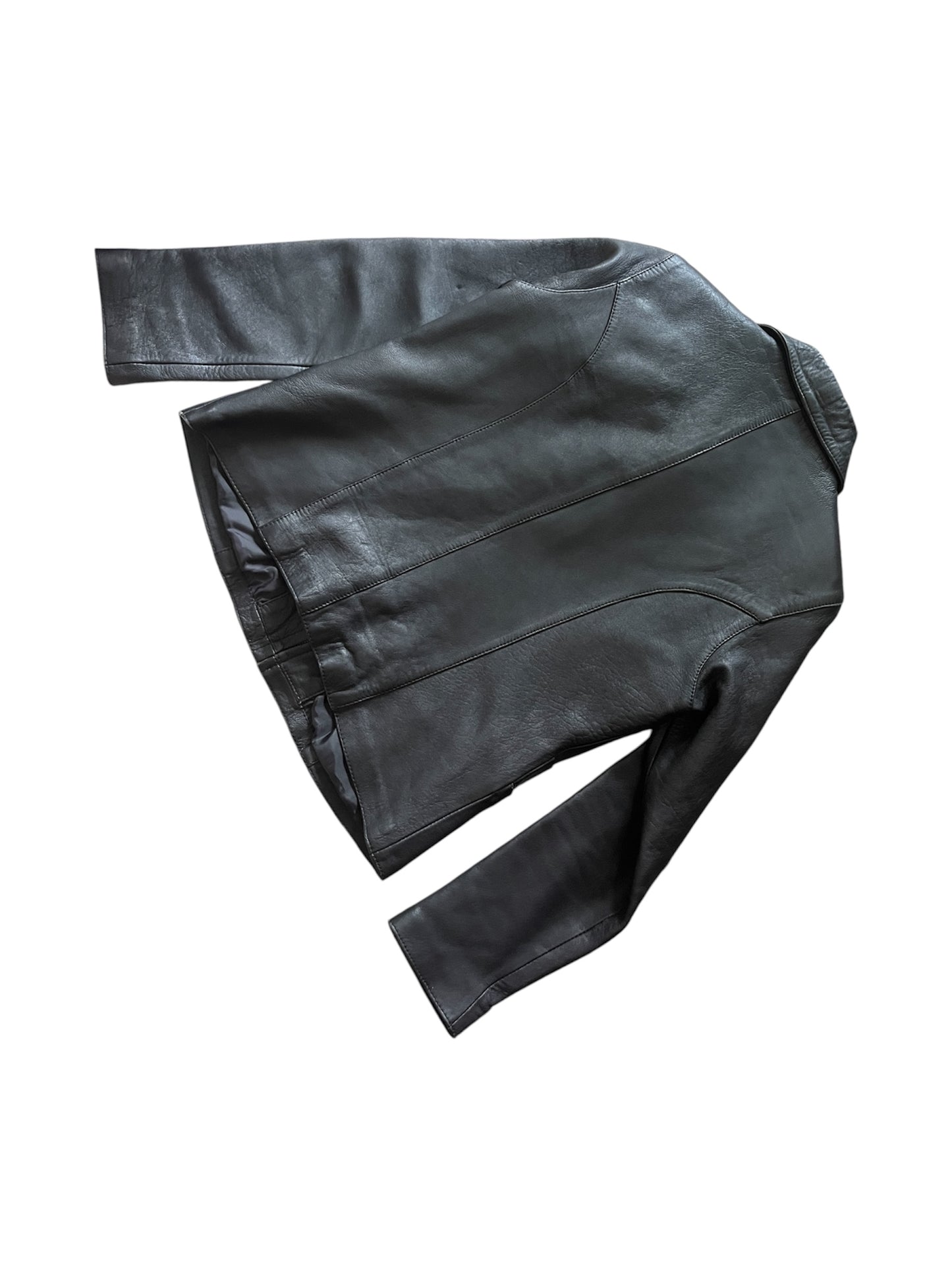 Jomany Black Leather Jacket #