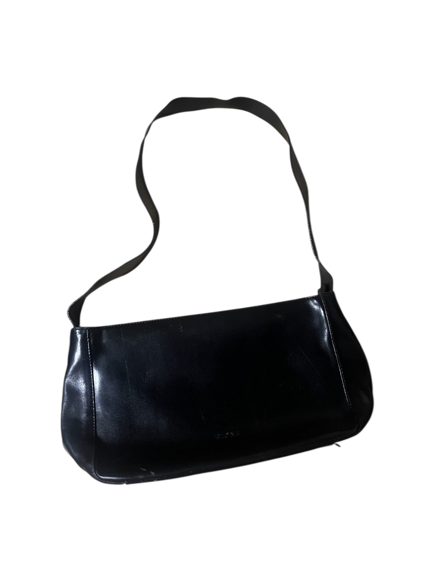 Fiona Black Minimal Shoulder Bag #12010