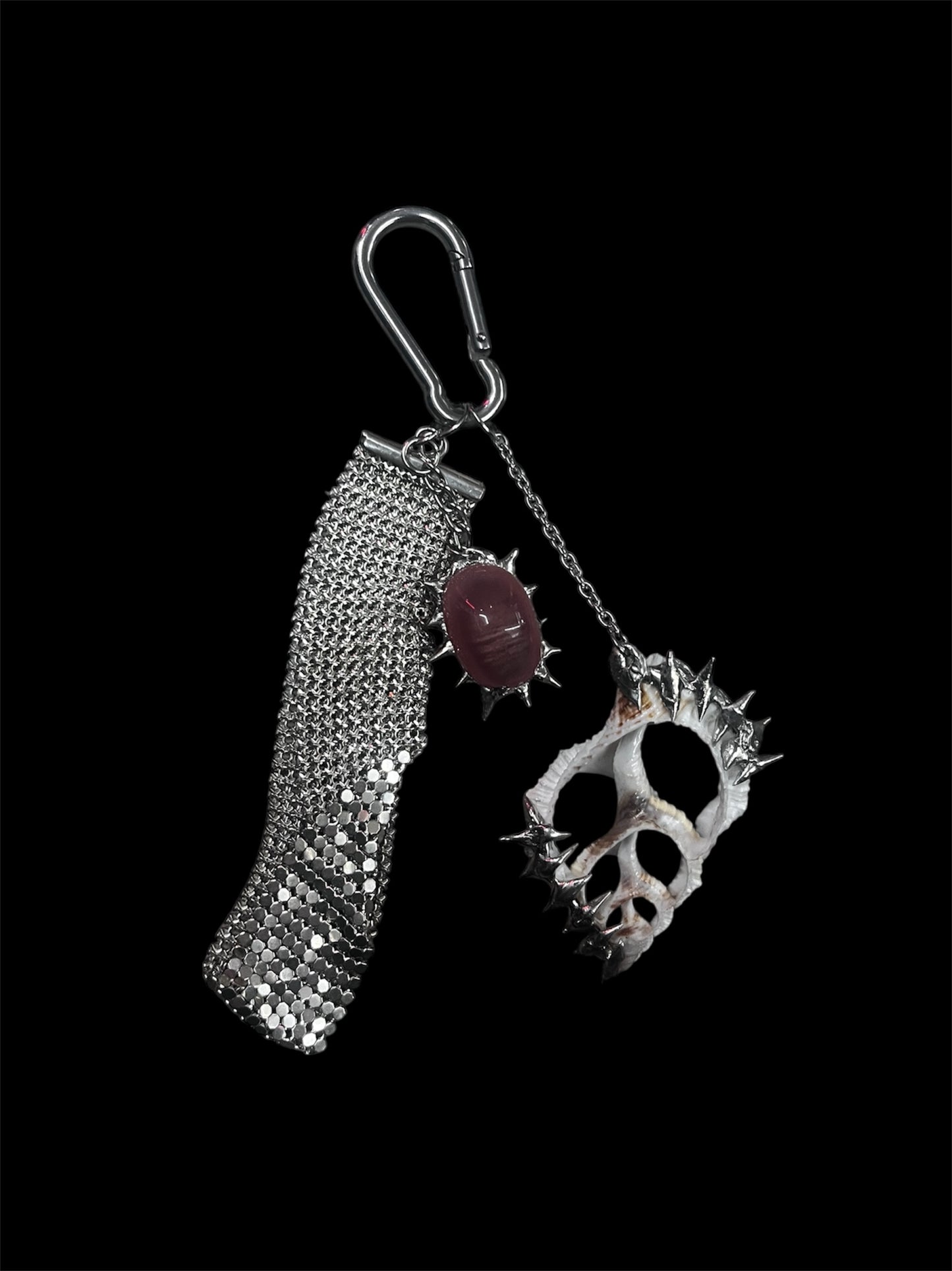 Crimson Skull Charm #10768
