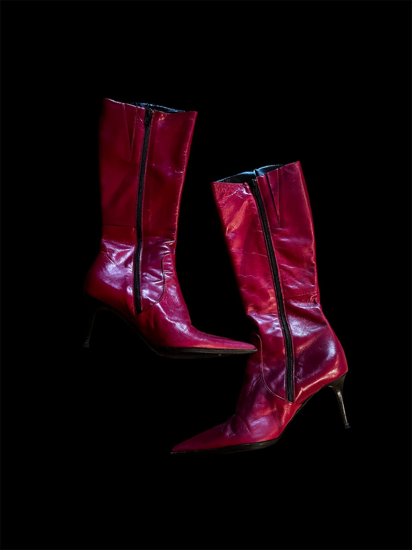 Magnetic Cherry Stiletto Boots #5657