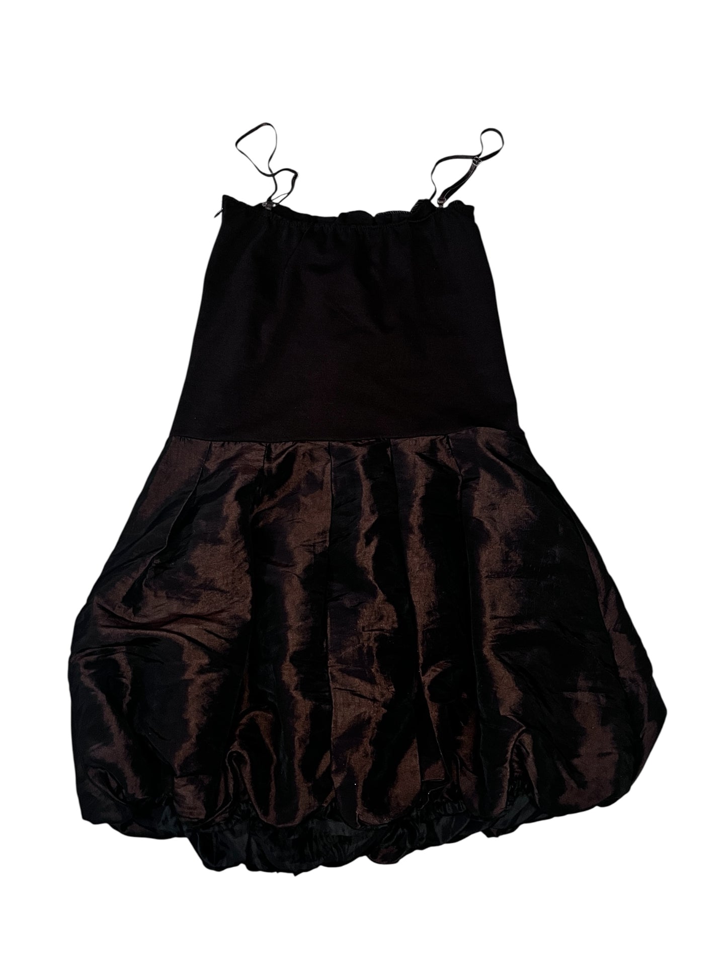Two- Tone Bubble Hem Dress #9214