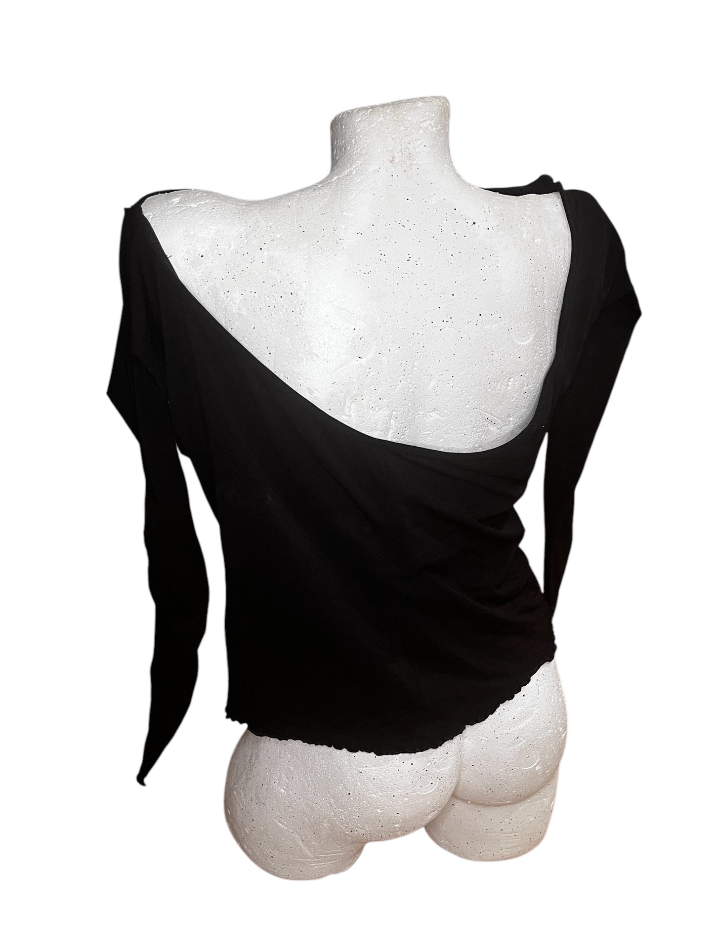 Black Viscose Top #6666