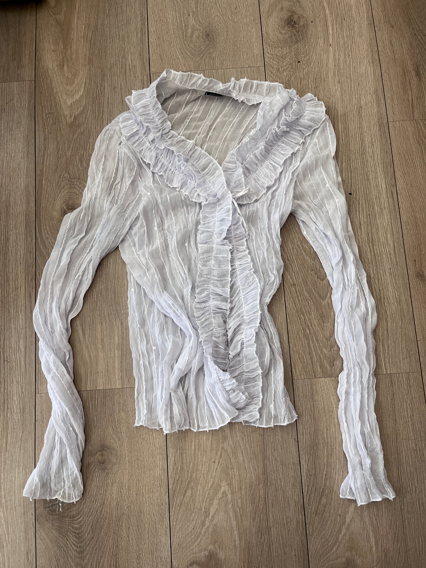Reds Ruffle Chiffon Blouse #12936