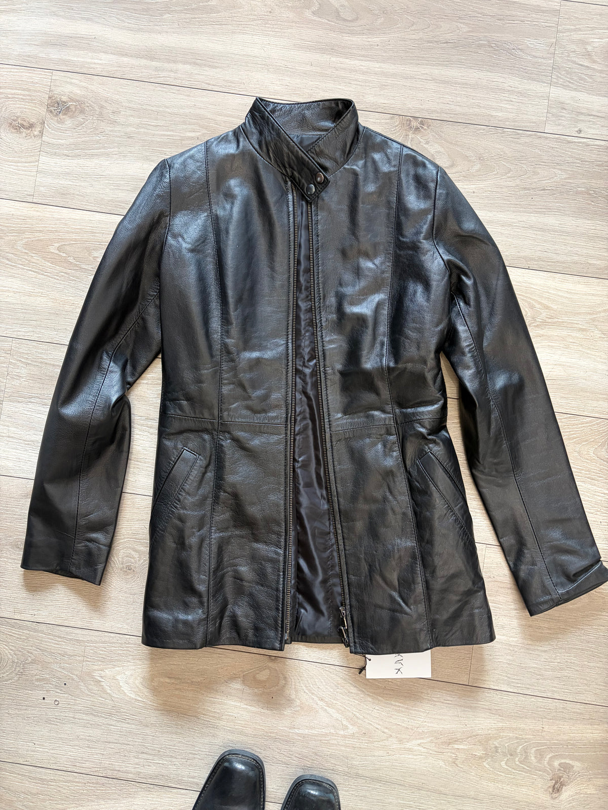 2000s Paris Match Leather Jacket #12428