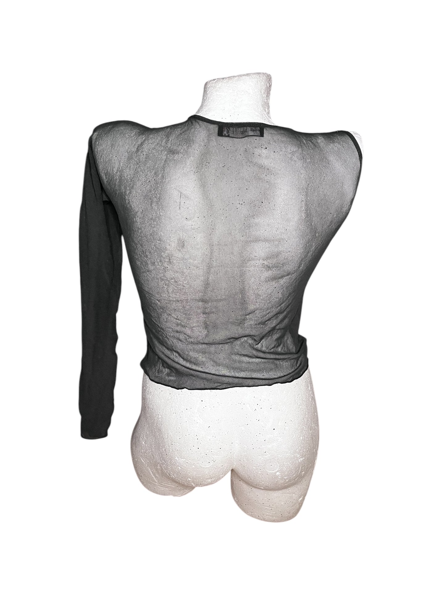 Cop Copine One Arm Mesh Top #7273
