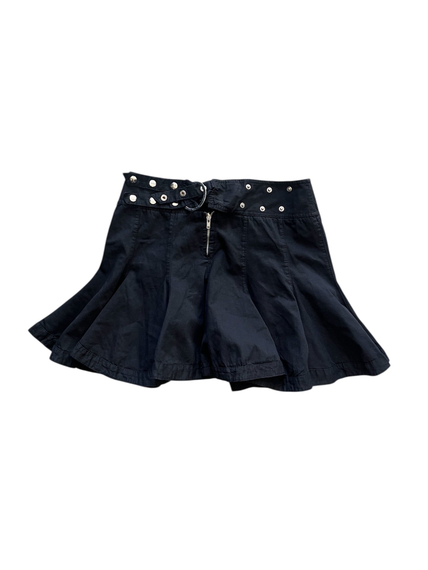 Black Studded Mini Skirt #11984