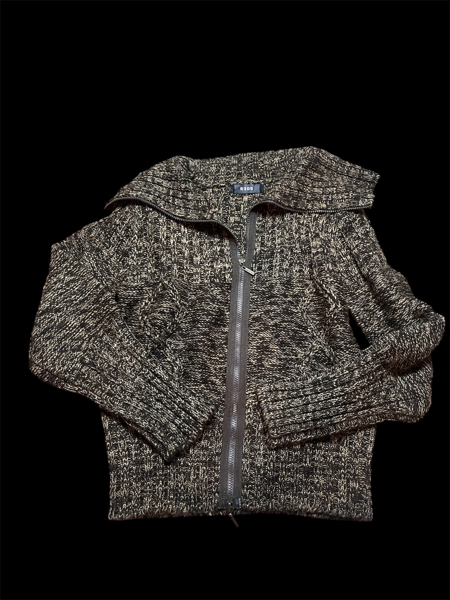 Chunky zip-up knit #11283