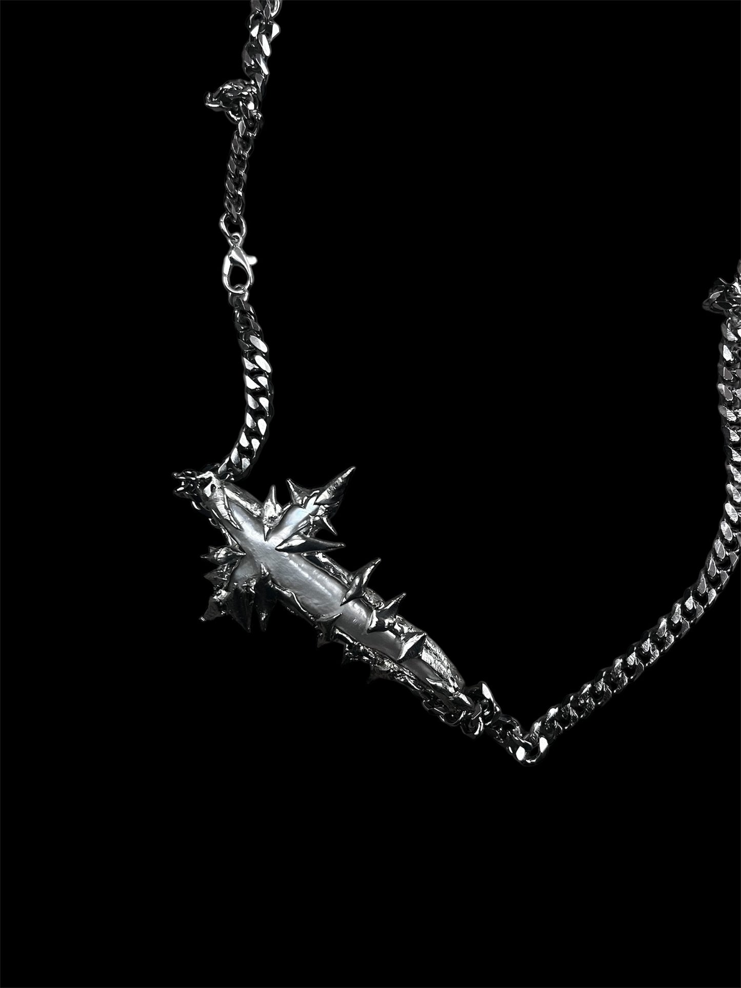 Spike Cross Necklace #10767