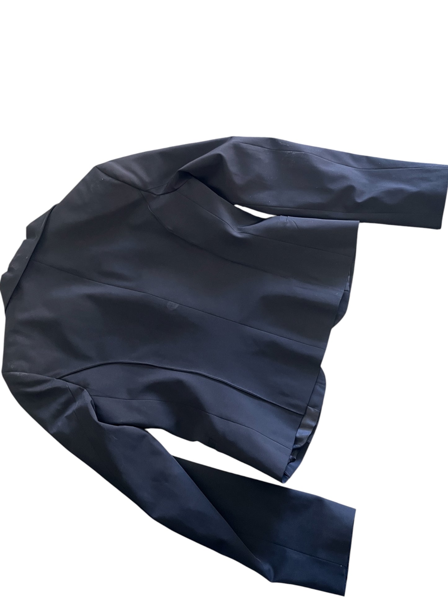 Black Tailored Blazer with Hidden Closure #12439