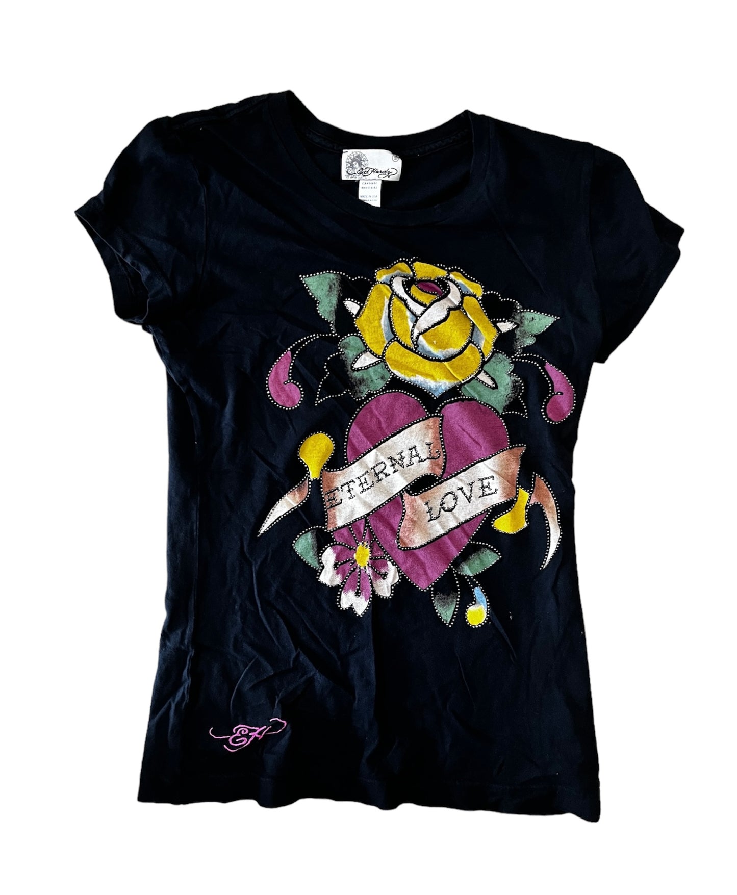 Ed Hardy Baby Tee M #5231