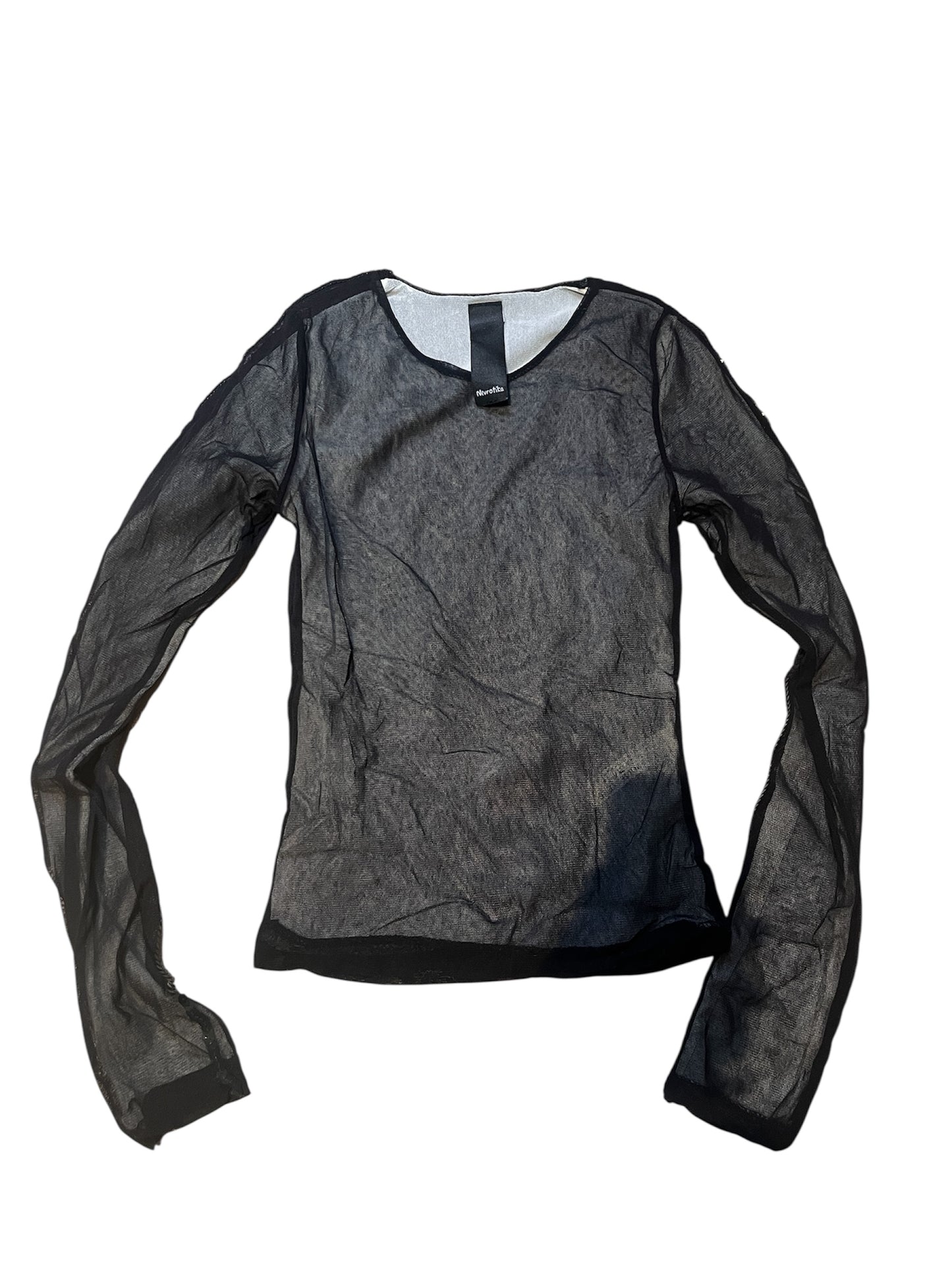Nevrotika Sheer Mesh Long Sleeve Top #11809