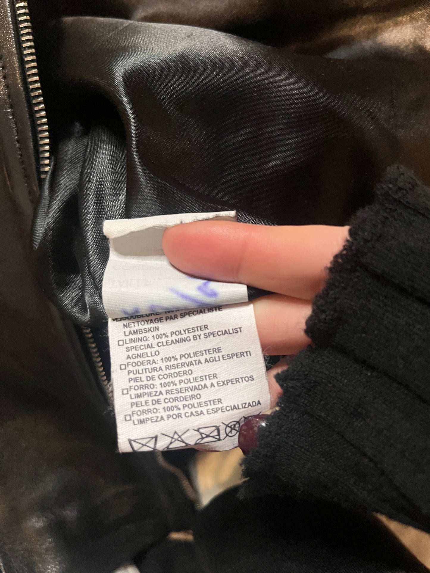 Vent Couvert Paris Lambskin Leather Jacket #11807