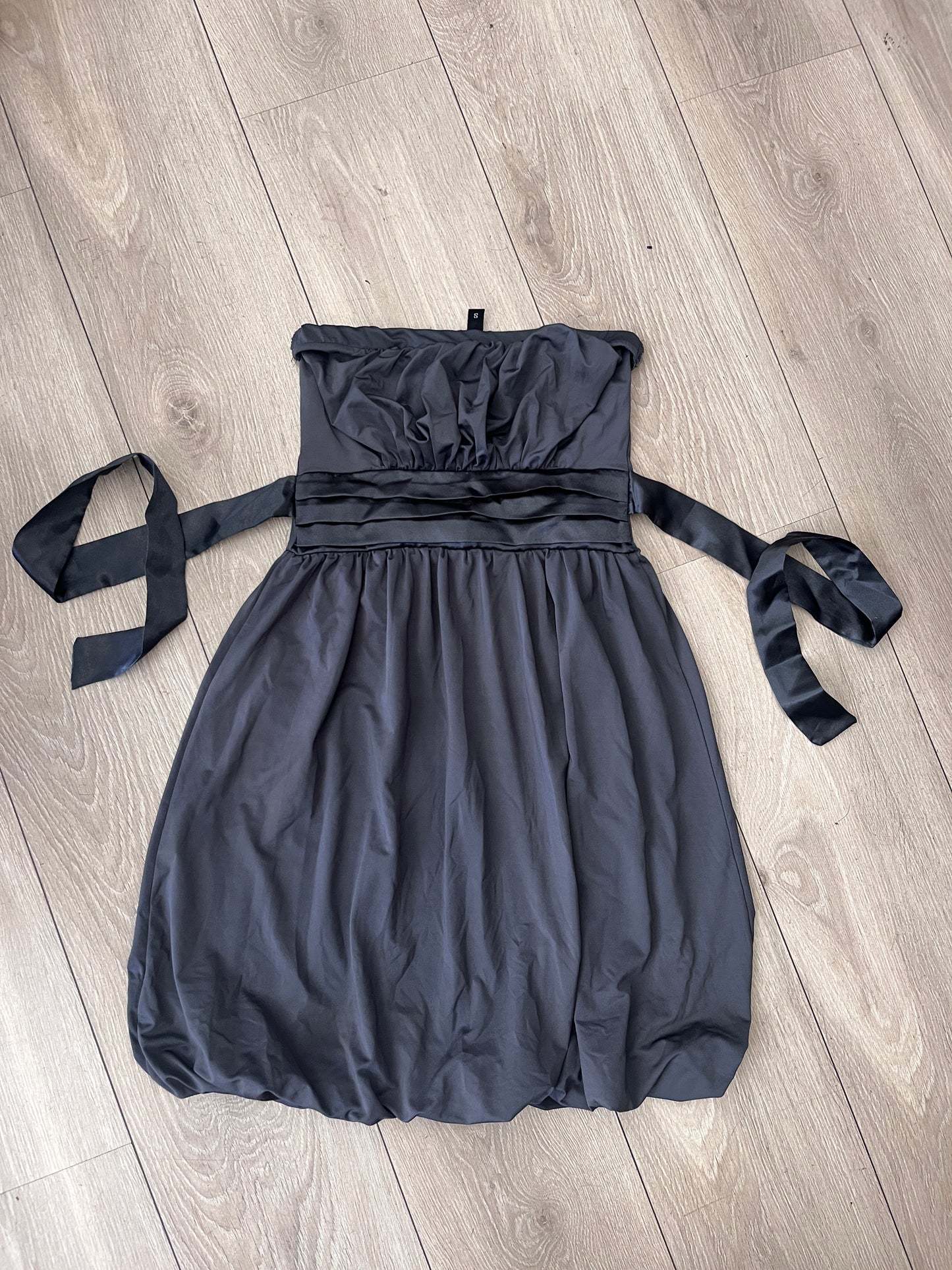 Medina Strapless Bubble Hem Cocktail Dress #12930