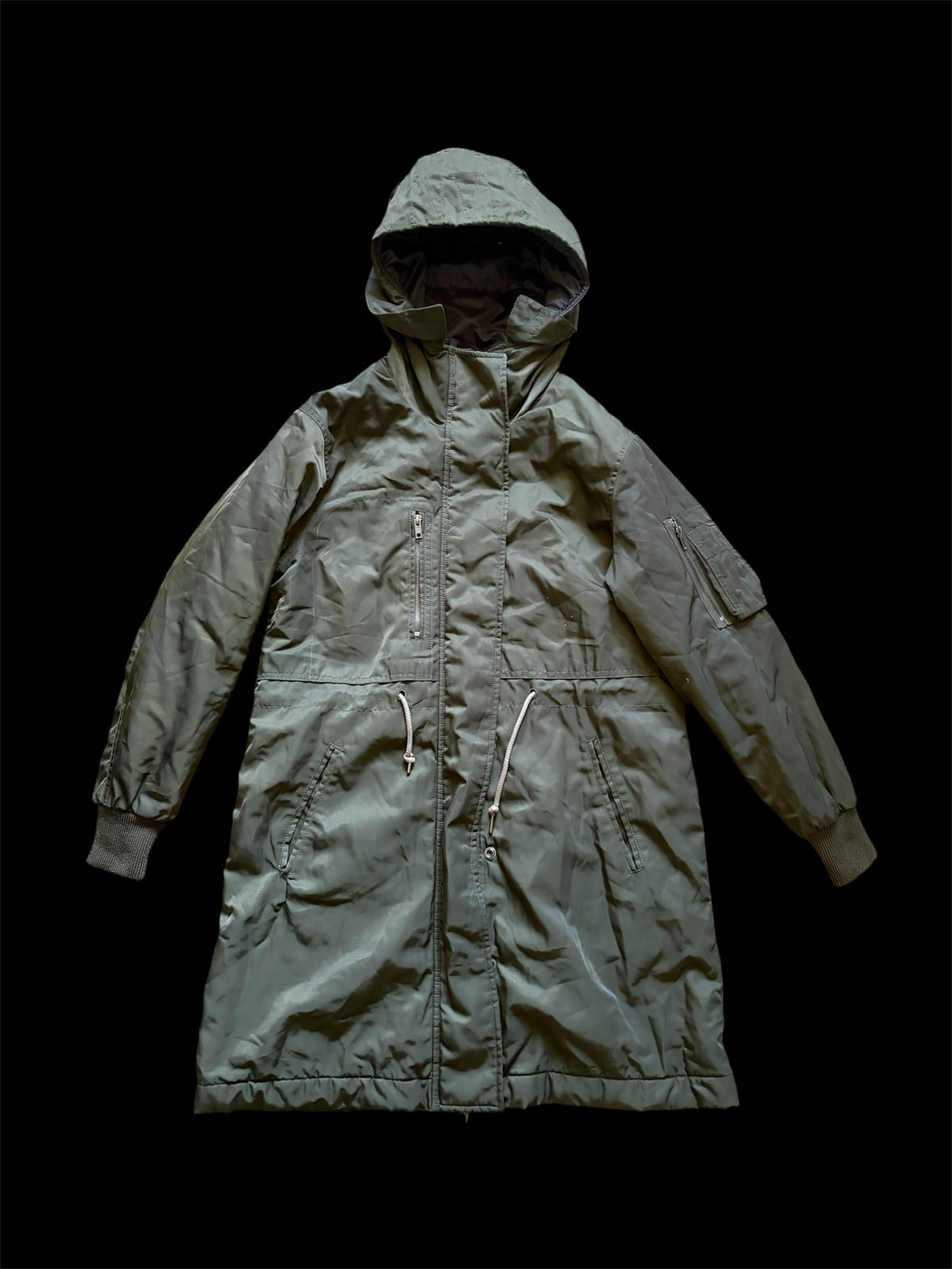 Diesel Oversized Khaki Parka Coat #13532