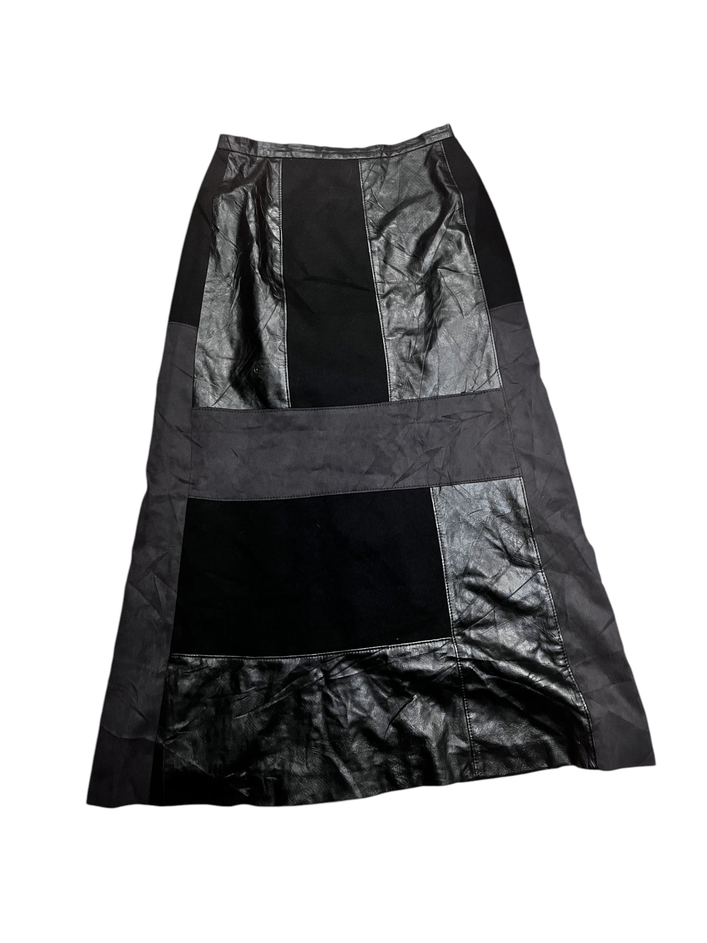 Faux Leather Skirt #7408