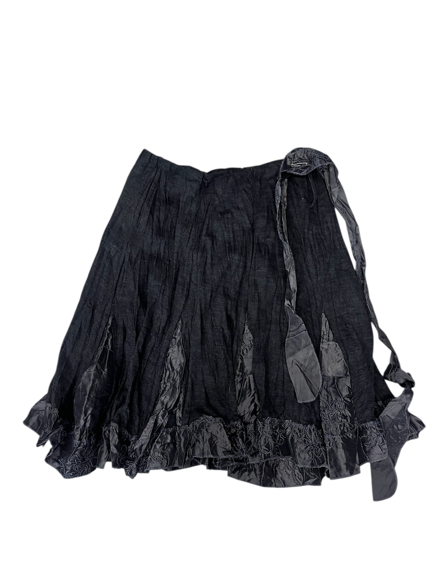 Grey Textured Skirt #11394