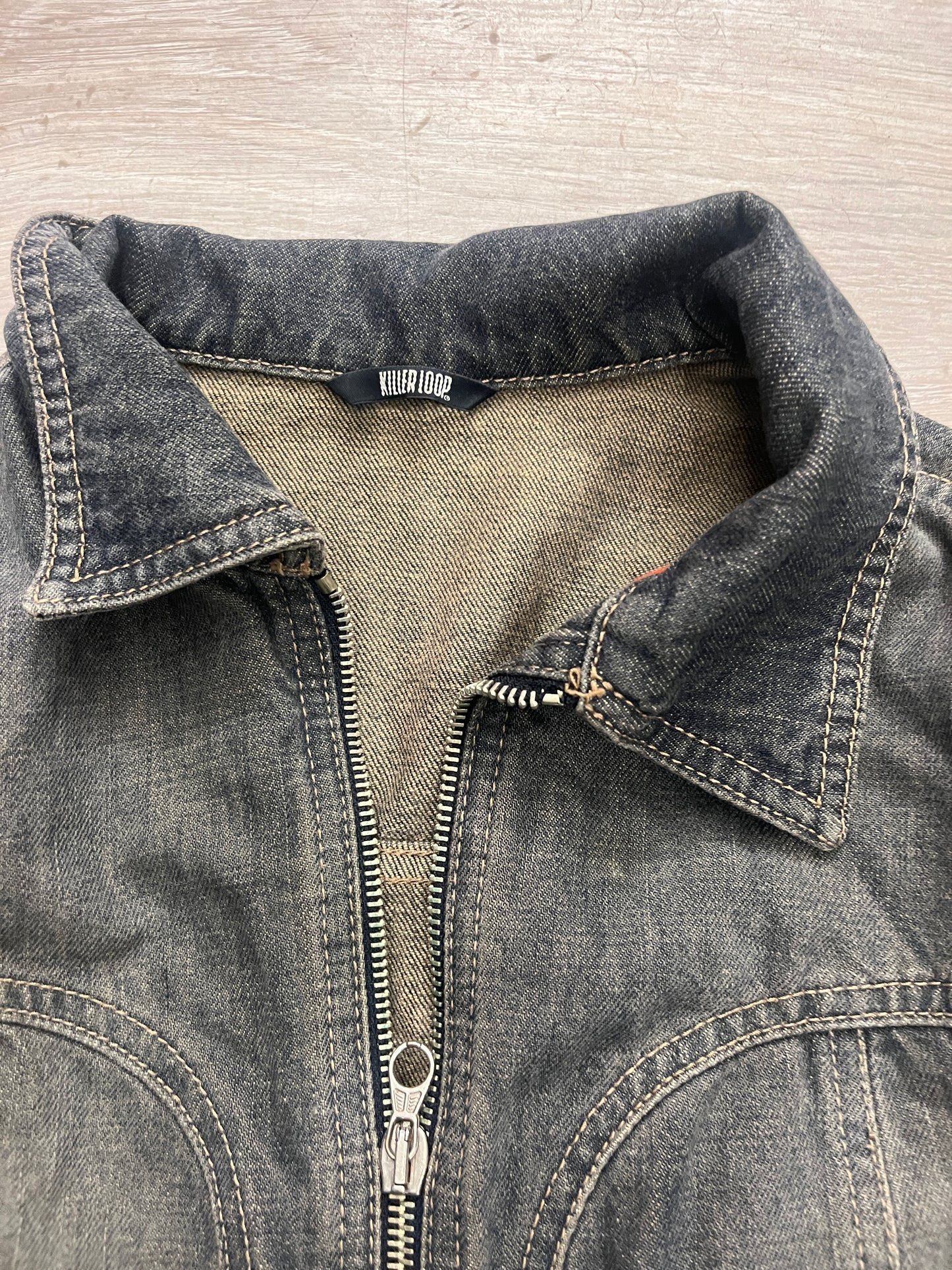Dark washed denim jacket #11366
