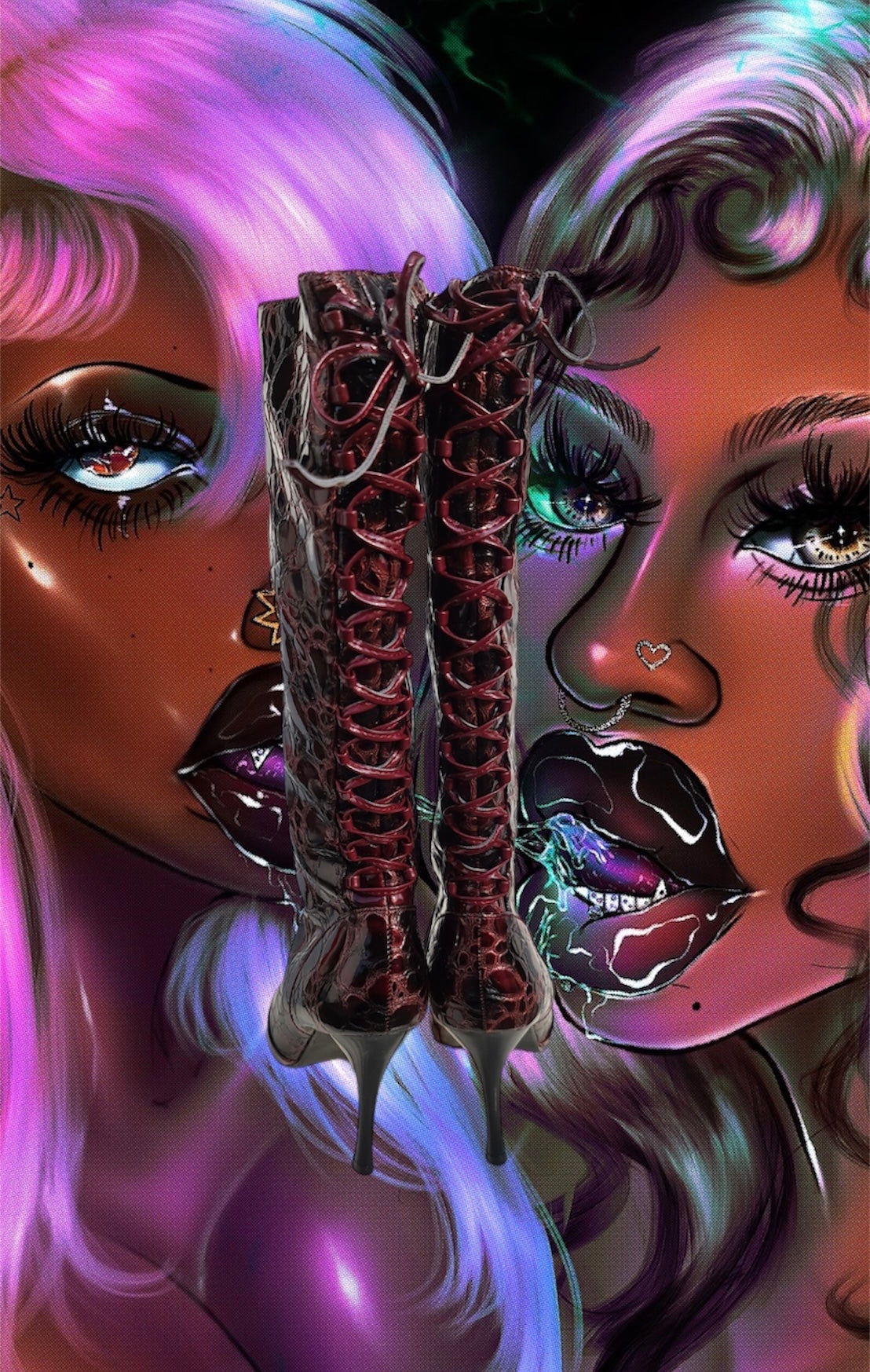 90’s stiletto boots size 40