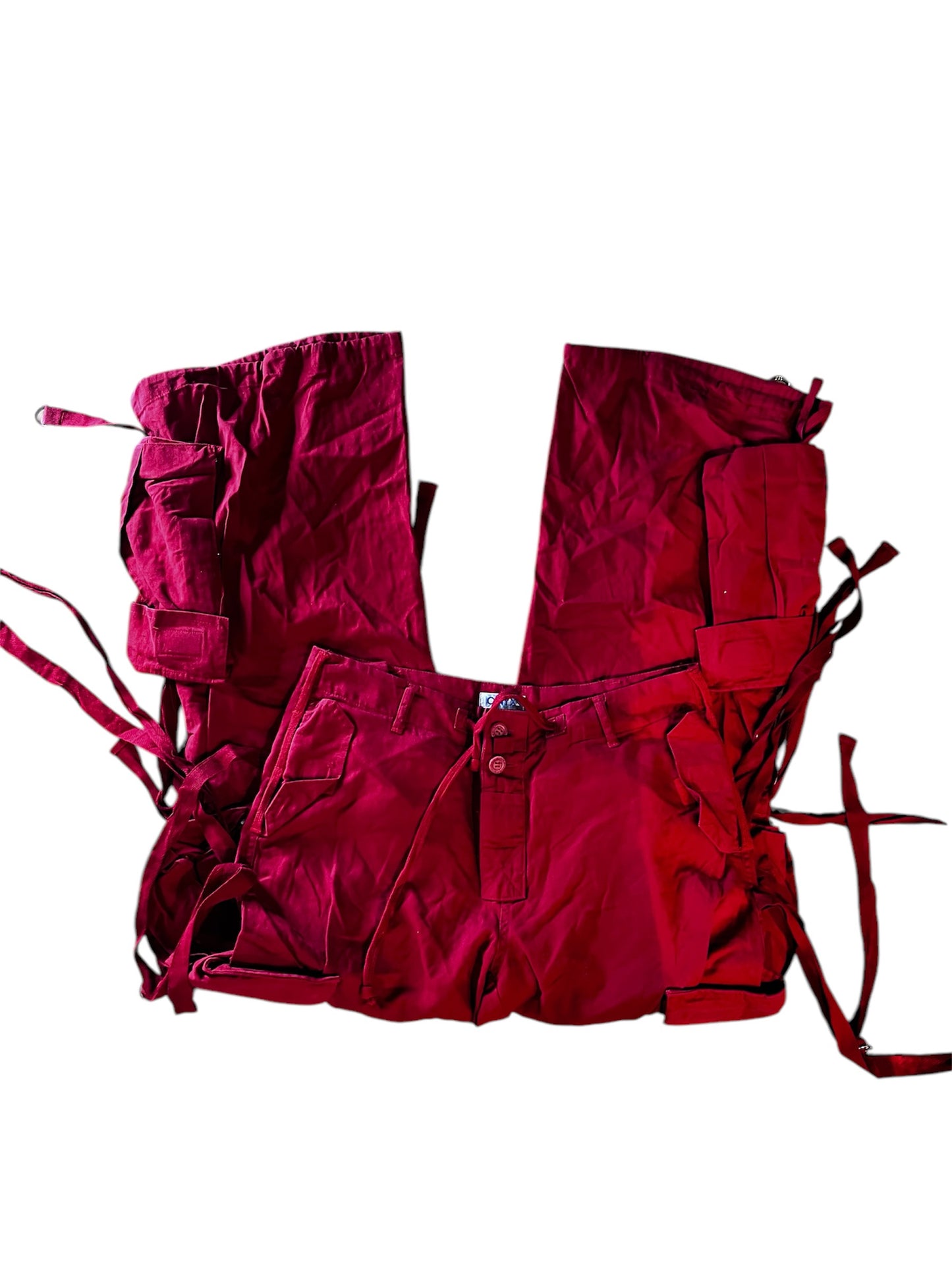 Onyx Red Baggy Pants #6278