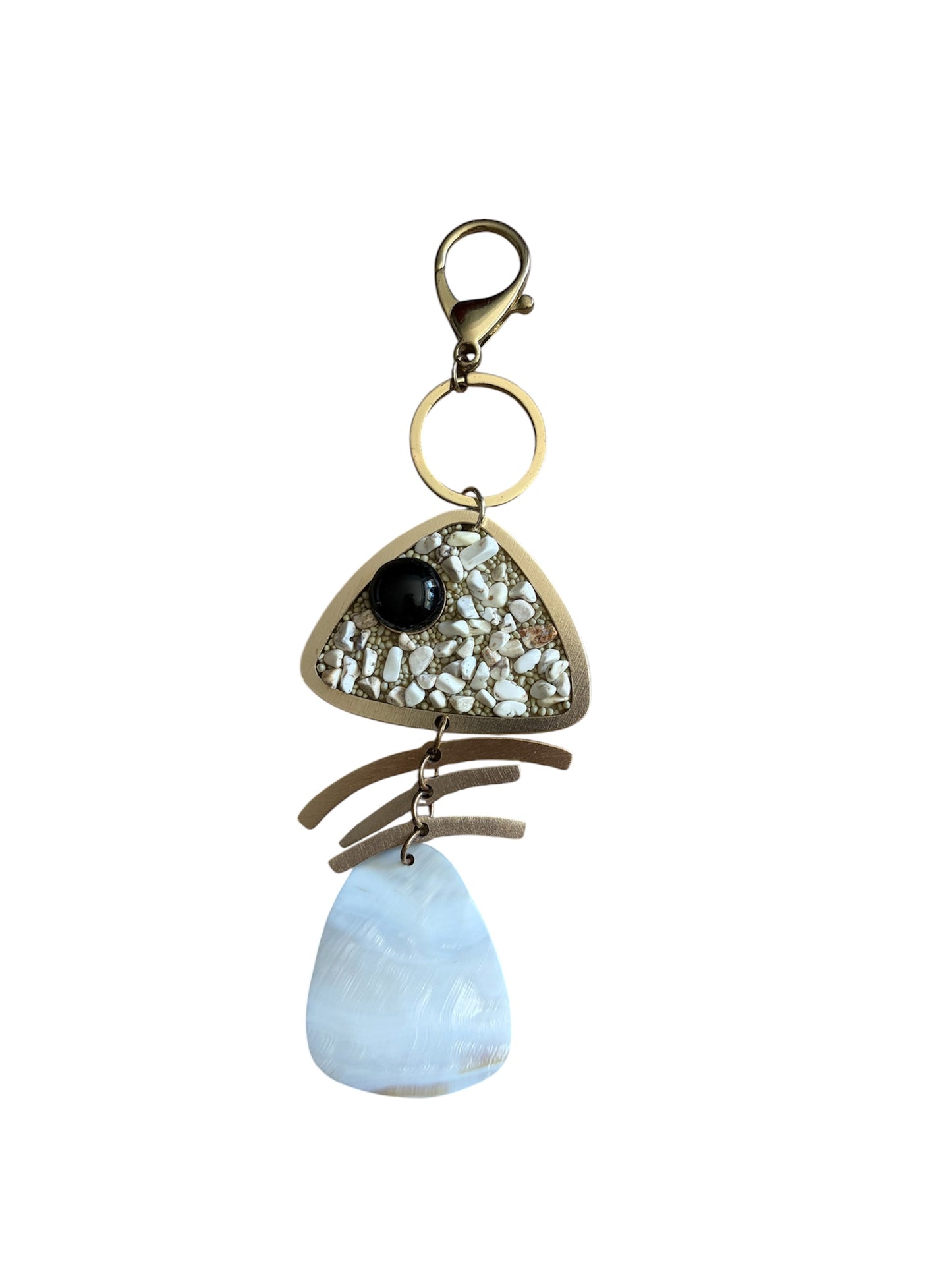 Y2K Mixed-Media Fish Bag Charm #13228