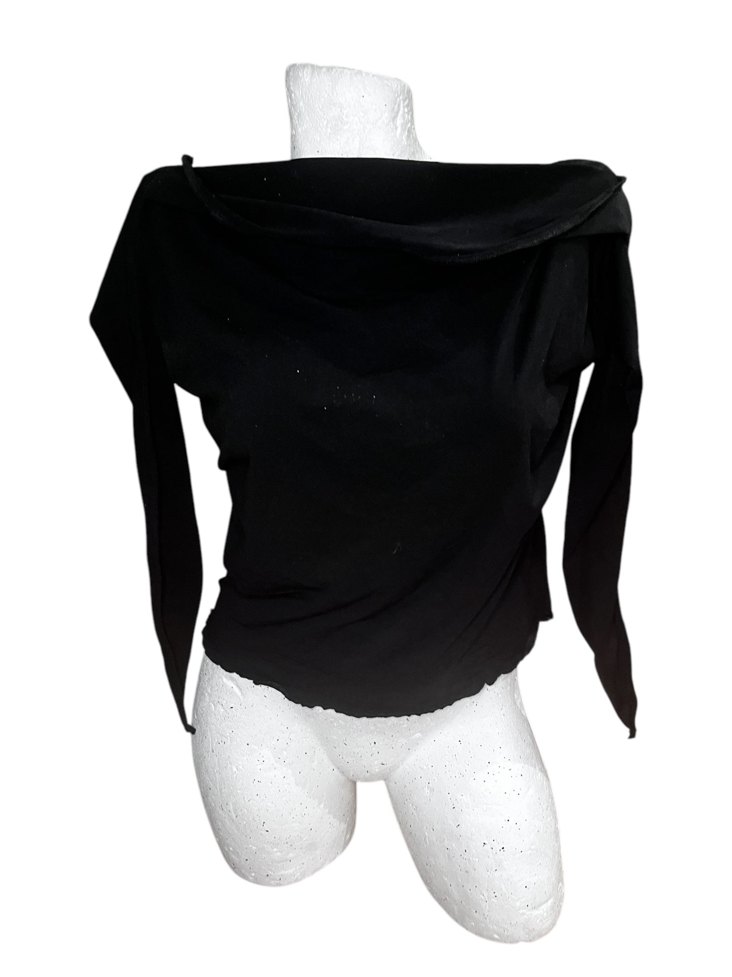 Black Viscose Top #6666