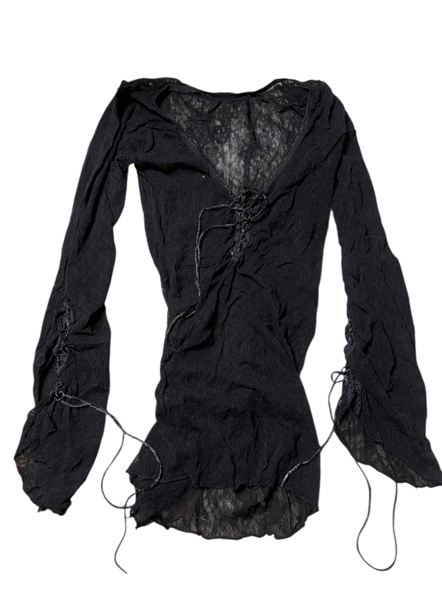 Black sheer top #11295