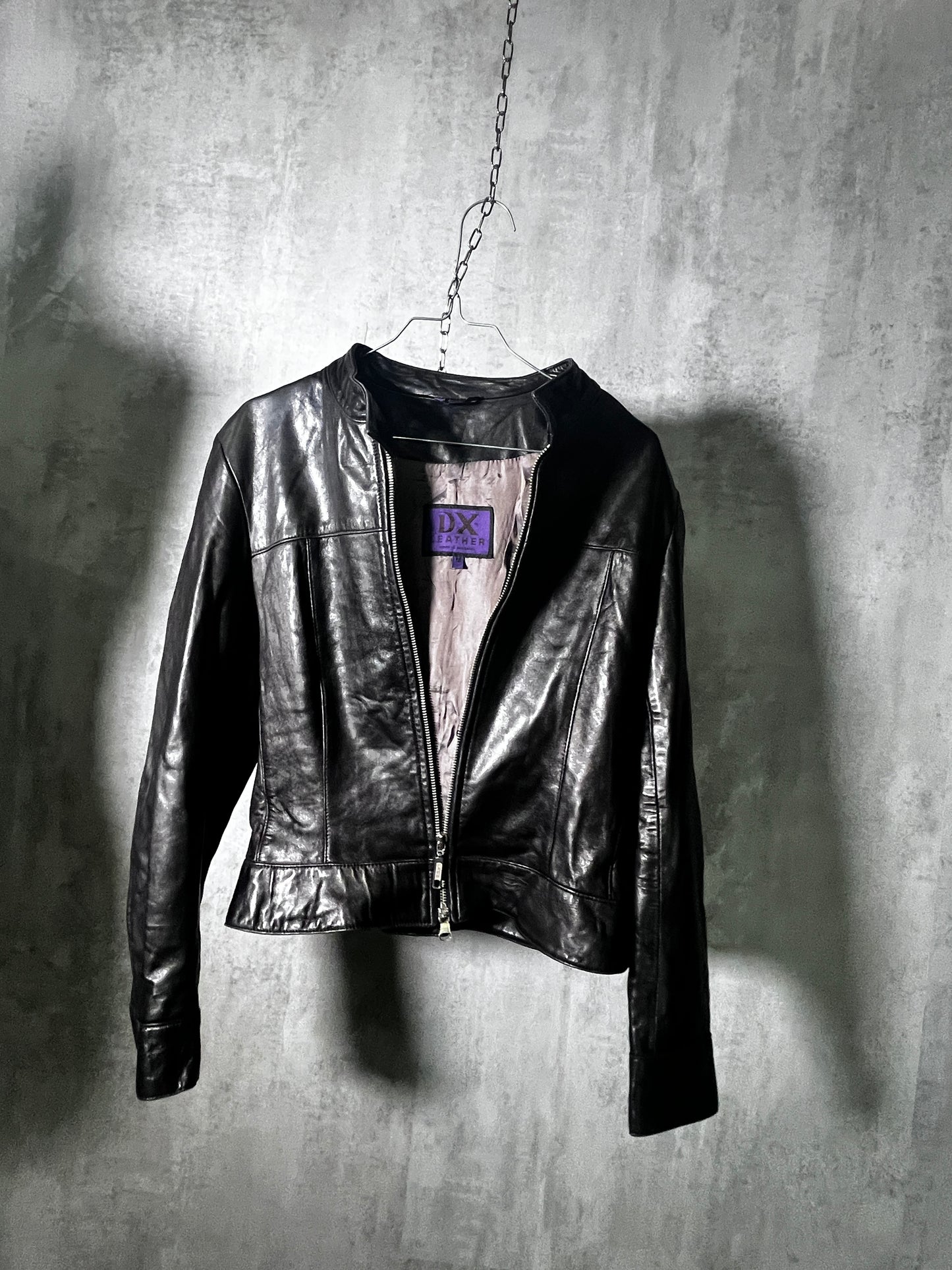 Metallic Leather Jacket #10535