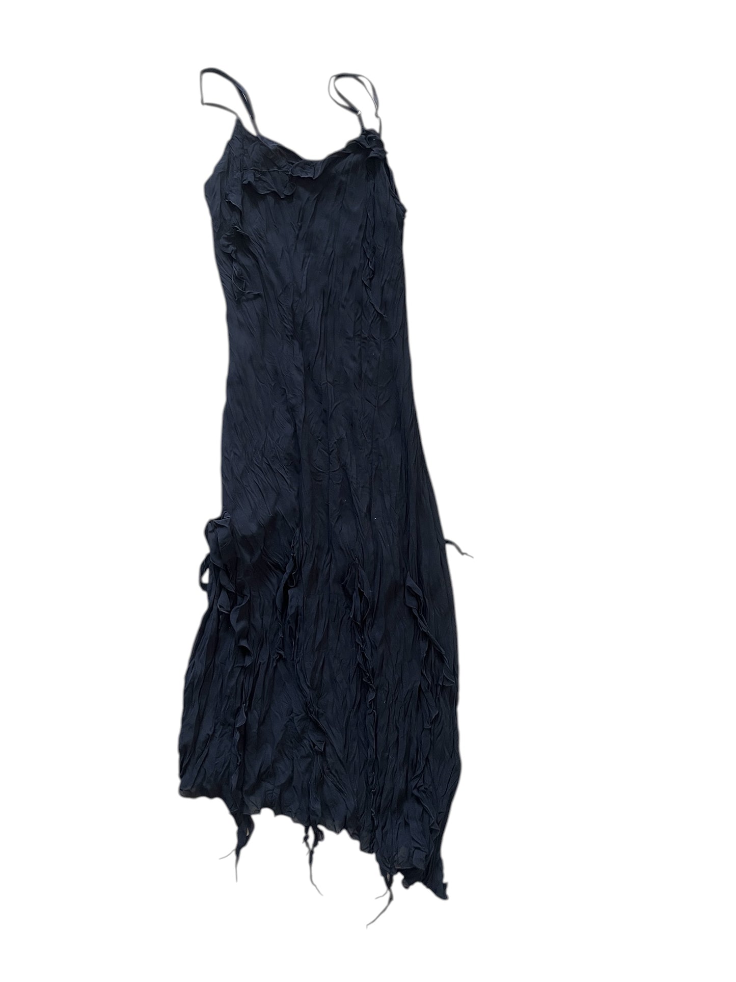 Black Deconstructed Slip Dress #12218