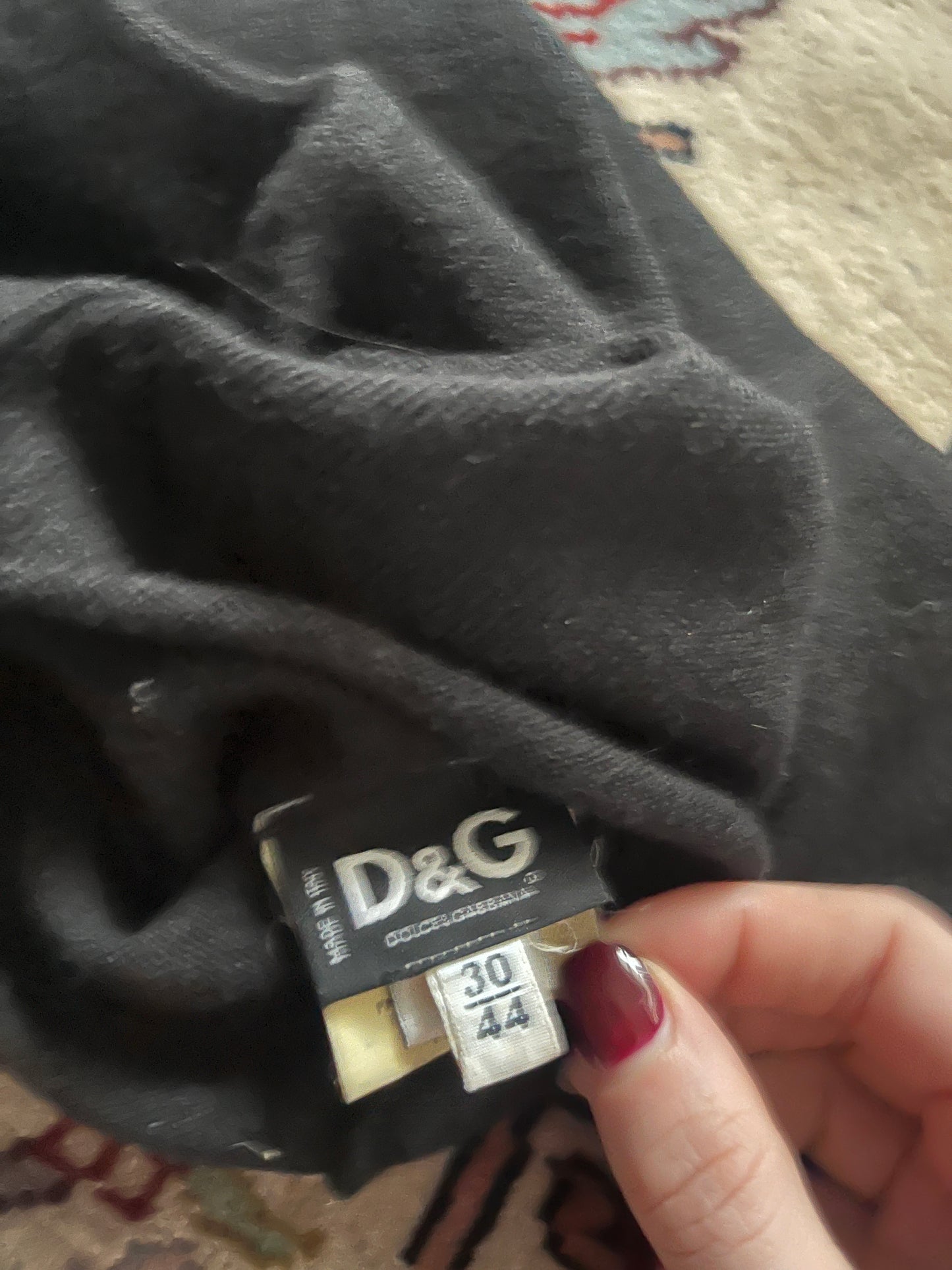 D&G Cropped Black Turtleneck Bolero – IT 44 #11708