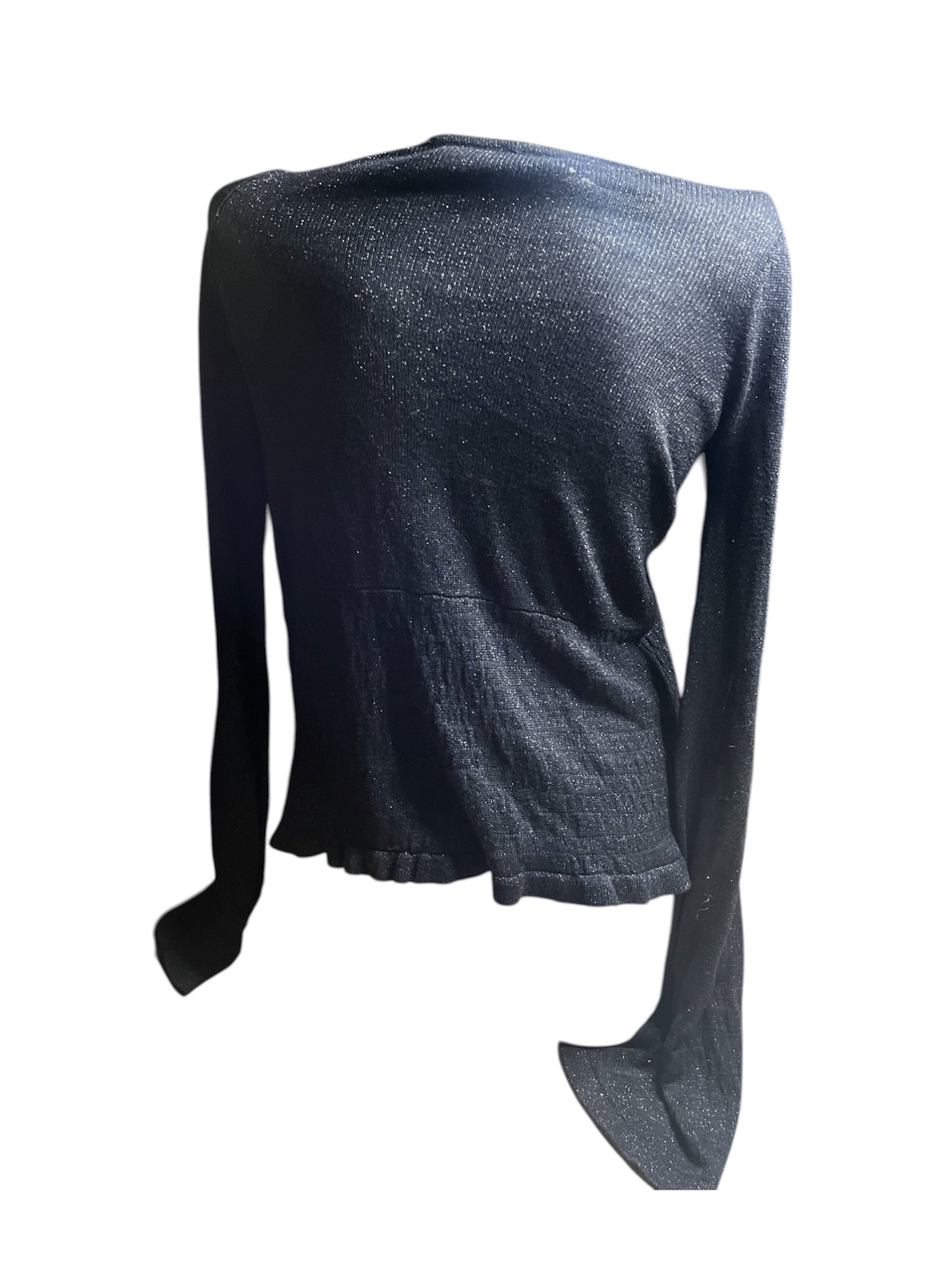 Fornarina Sheer Deep V Knit Top #12051