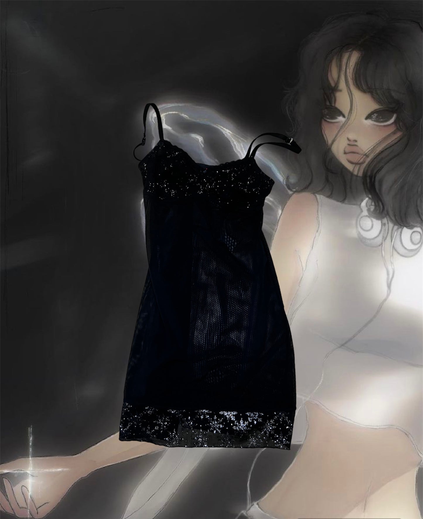 Black Lingerie Dress S